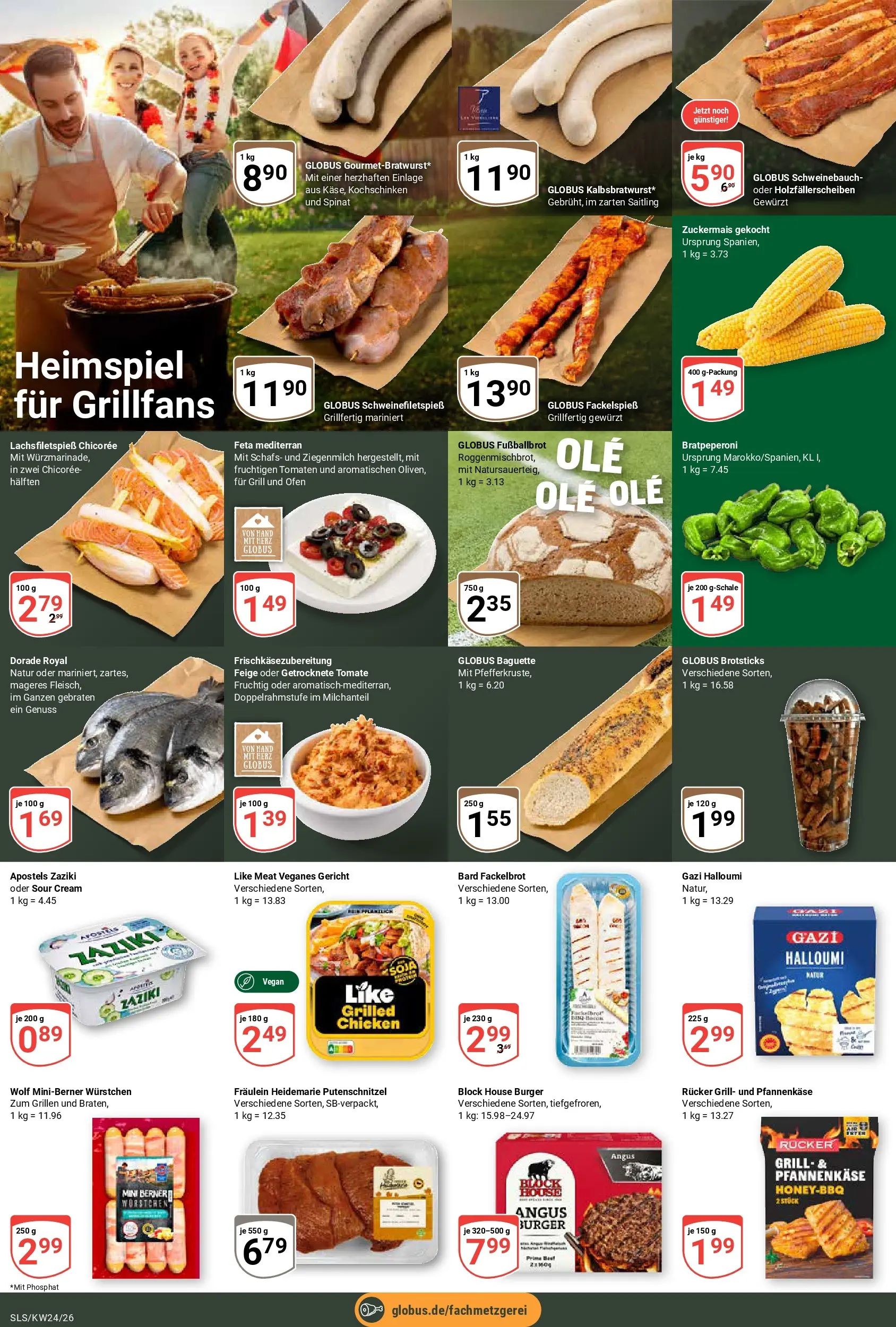 Globus Prospekt Saarlouis (ab 08.06.2026) » Angebote online | Seite: 8 | Produkte: Dorade, Schweinebauch, Putenschnitzel, Like meat