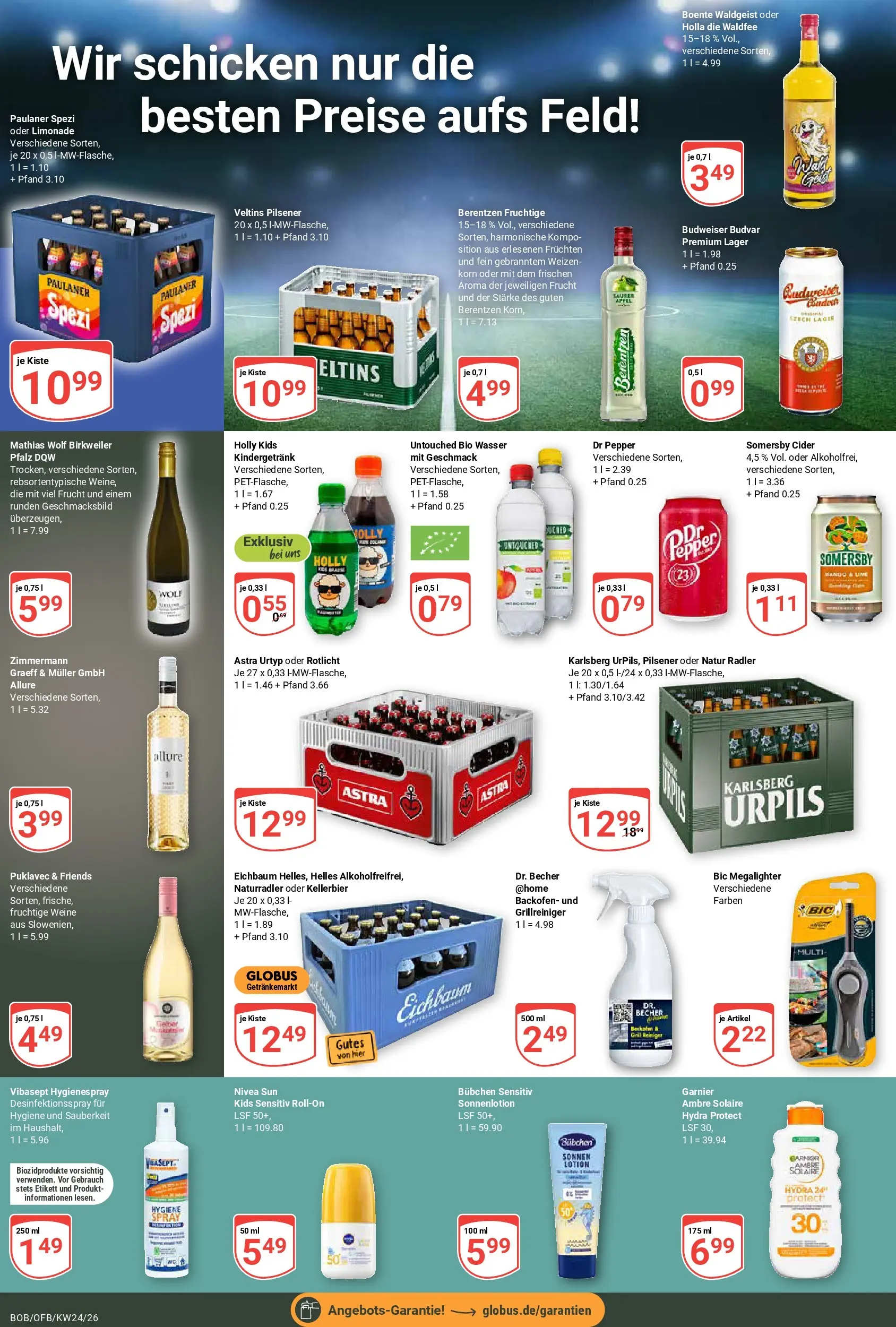 Globus Prospekt Bobenheim-Roxheim (ab 08.06.2026) » Angebote online | Seite: 8 | Produkte: Paulaner spezi, Limonade, Radler, Wasser