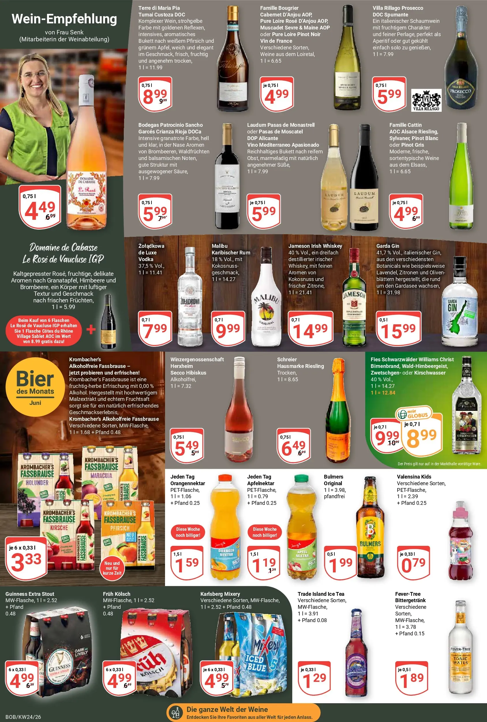 Globus Prospekt Bobenheim-Roxheim (ab 08.06.2026) » Angebote online | Seite: 18 | Produkte: Jameson, Himbeere, Fassbrause, Zitronen