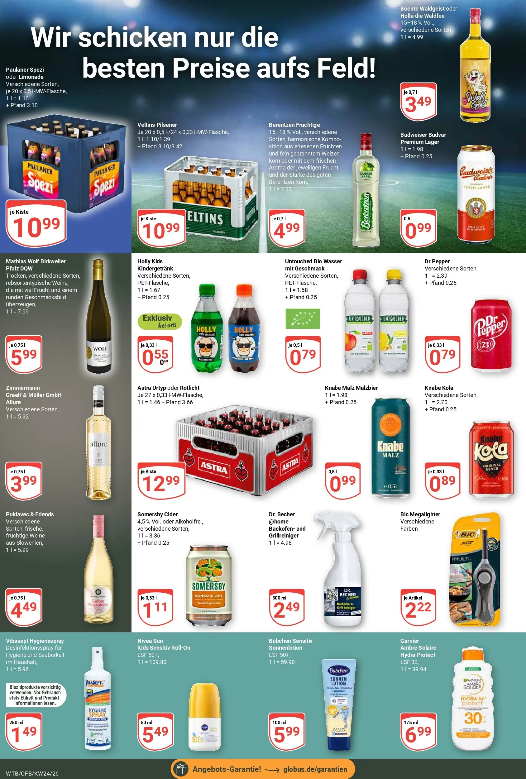 Globus Prospekt Wächtersbach (ab 07.06.2026) » Angebote online | Seite: 12 | Produkte: Paulaner spezi, Limonade, Mango, Sonnenlotion
