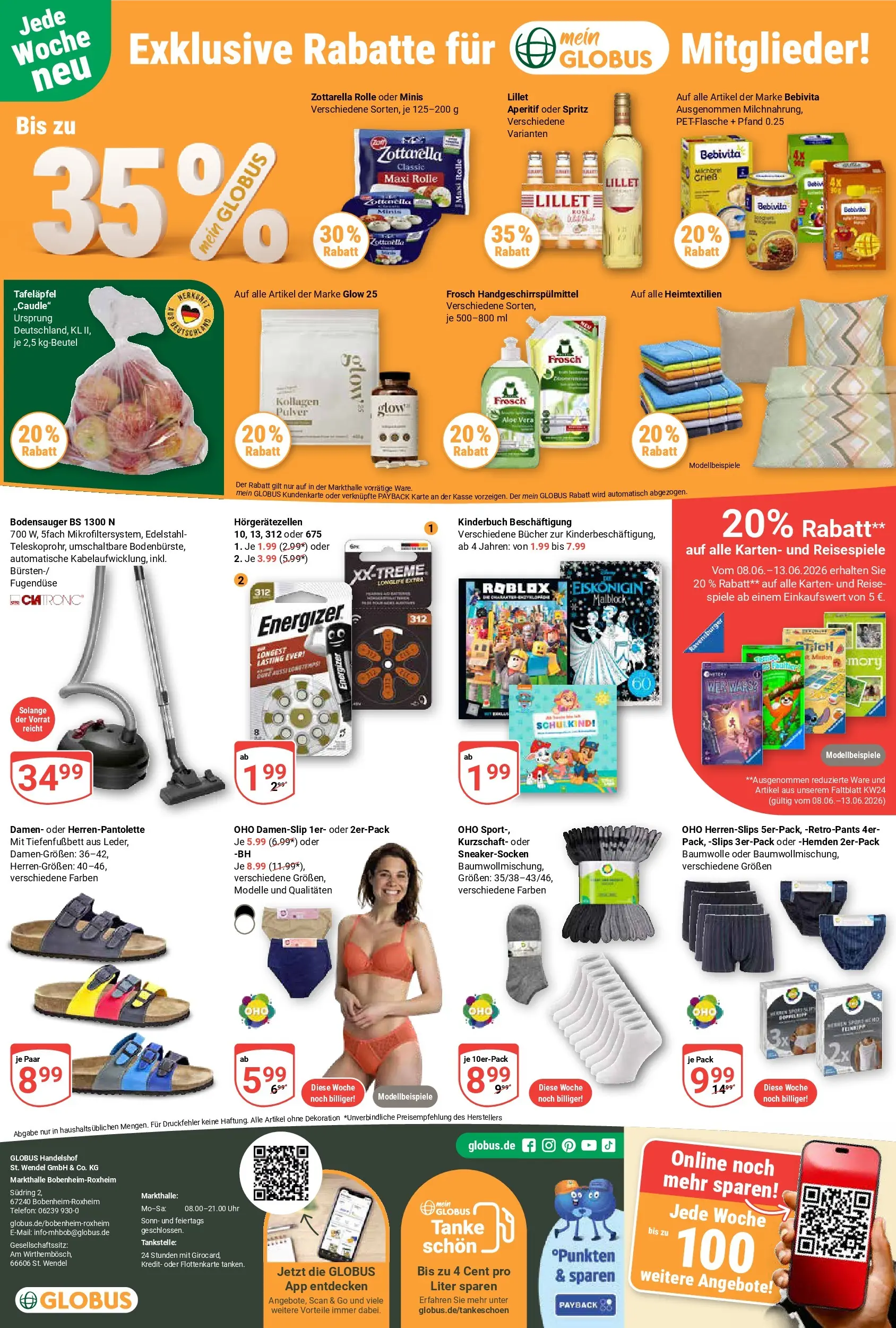 Globus Prospekt Bobenheim-Roxheim (ab 08.06.2026) » Angebote online | Seite: 27 | Produkte: Lillet, Telefon, Uhr