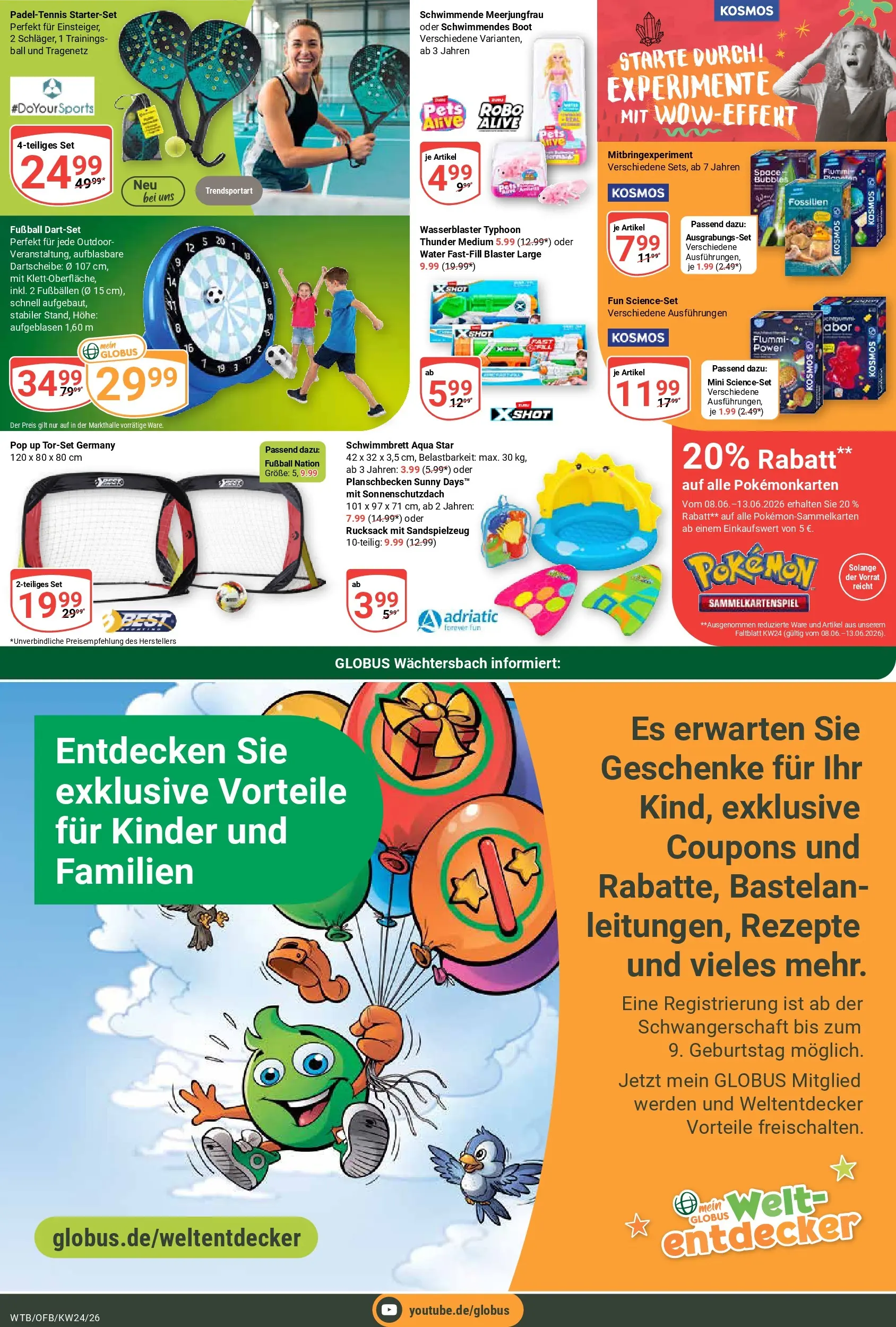 Globus Prospekt Wächtersbach (ab 07.06.2026) » Angebote online | Seite: 32 | Produkte: Fußball, Rucksack