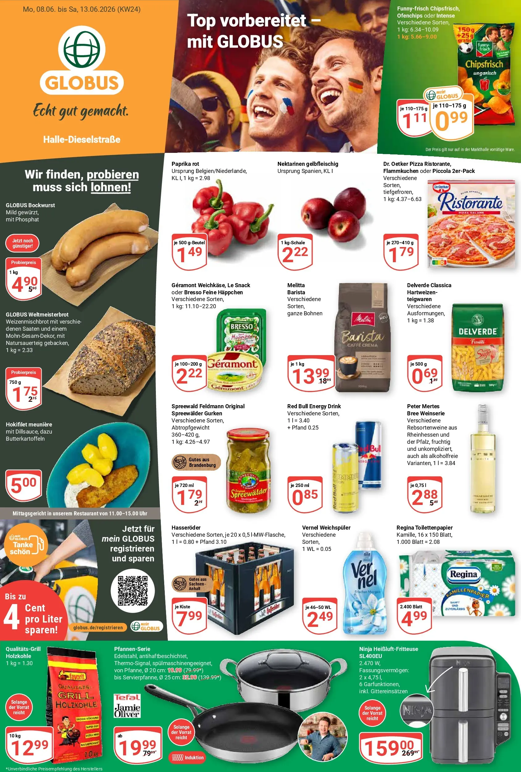 Globus Prospekt Halle (saale) (ab 08.06.2026) » Angebote online | Seite: 3 | Produkte: Geramont, Red bull, Weichspüler, Heißluftfritteuse