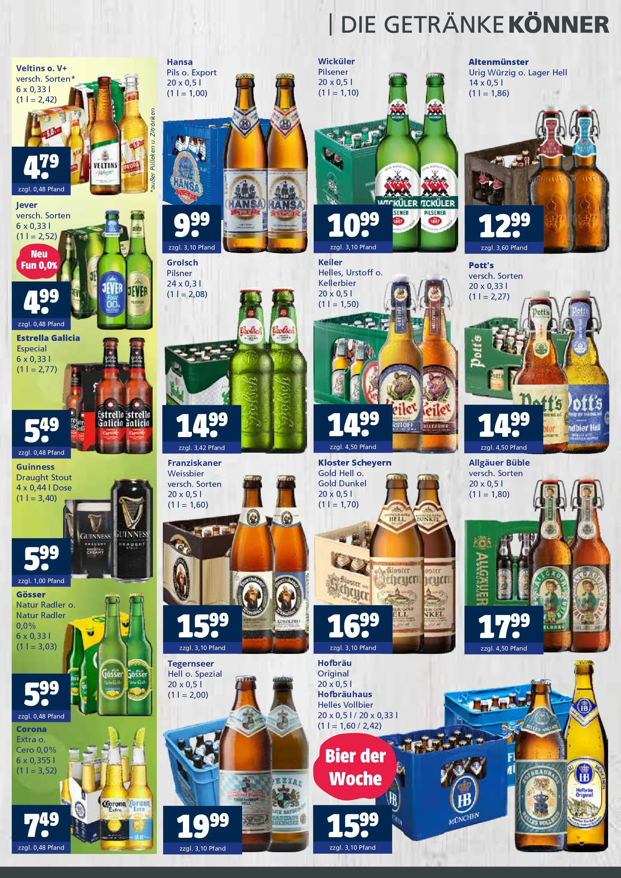 Angebote - Getränkewelt HSE: Getränkeangebote (ab 07.06.2026) zum Blättern | Seite: 2 | Produkte: Franziskaner, Bier, Jever, Veltins