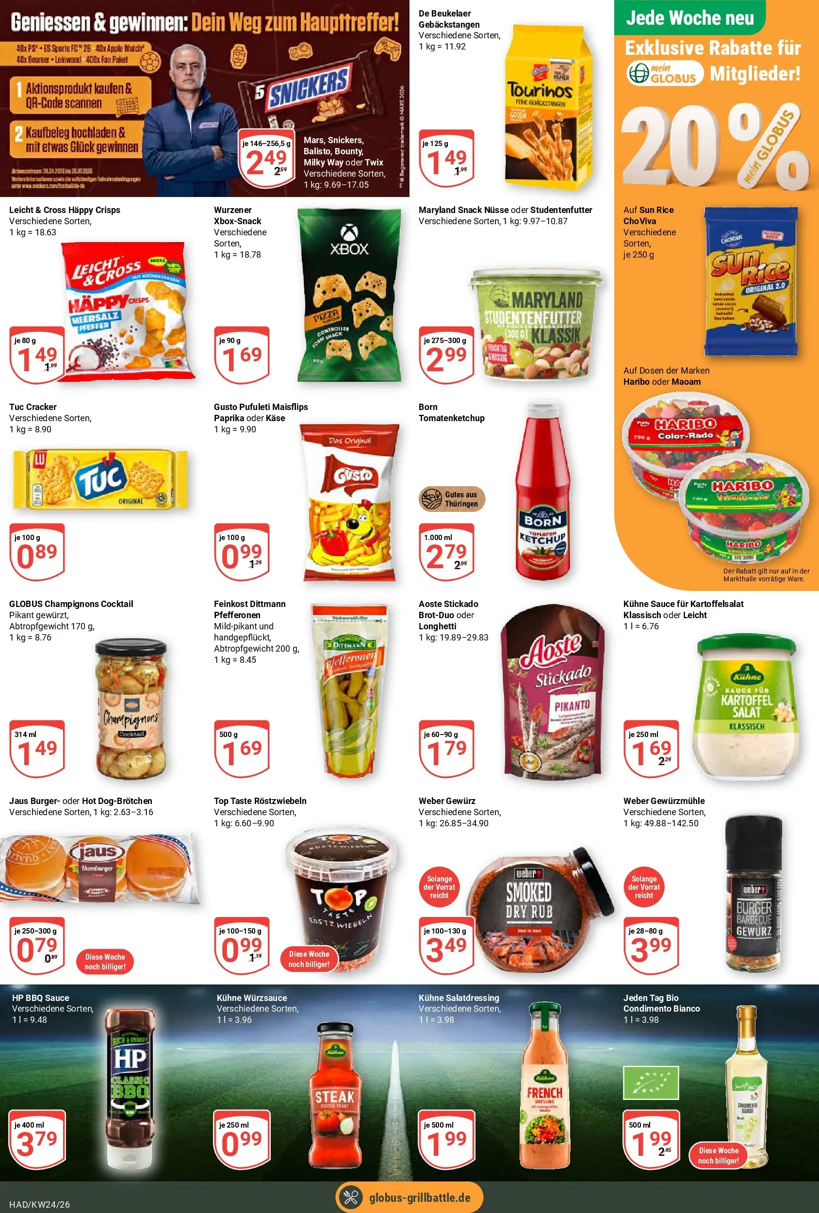 Globus Prospekt Halle (saale) (ab 08.06.2026) » Angebote online | Seite: 7 | Produkte: Top, Xbox, Nüsse, Salat