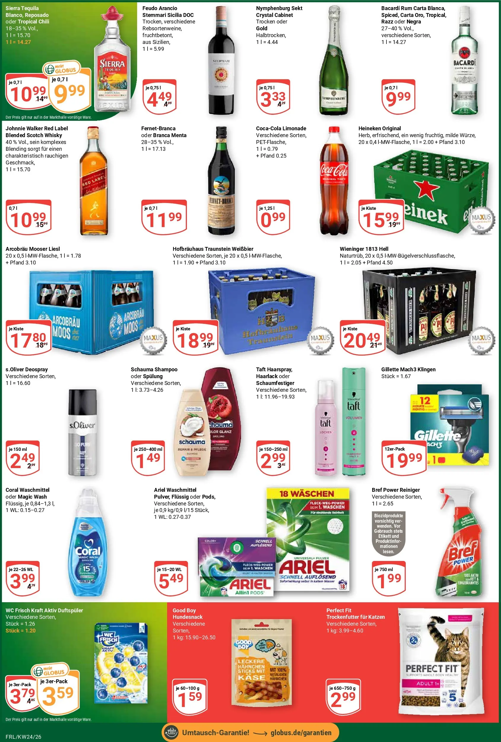 Globus Prospekt Freilassing (ab 08.06.2026) » Angebote online | Seite: 5 | Produkte: Bacardi, Schauma shampoo, Limonade, Shampoo