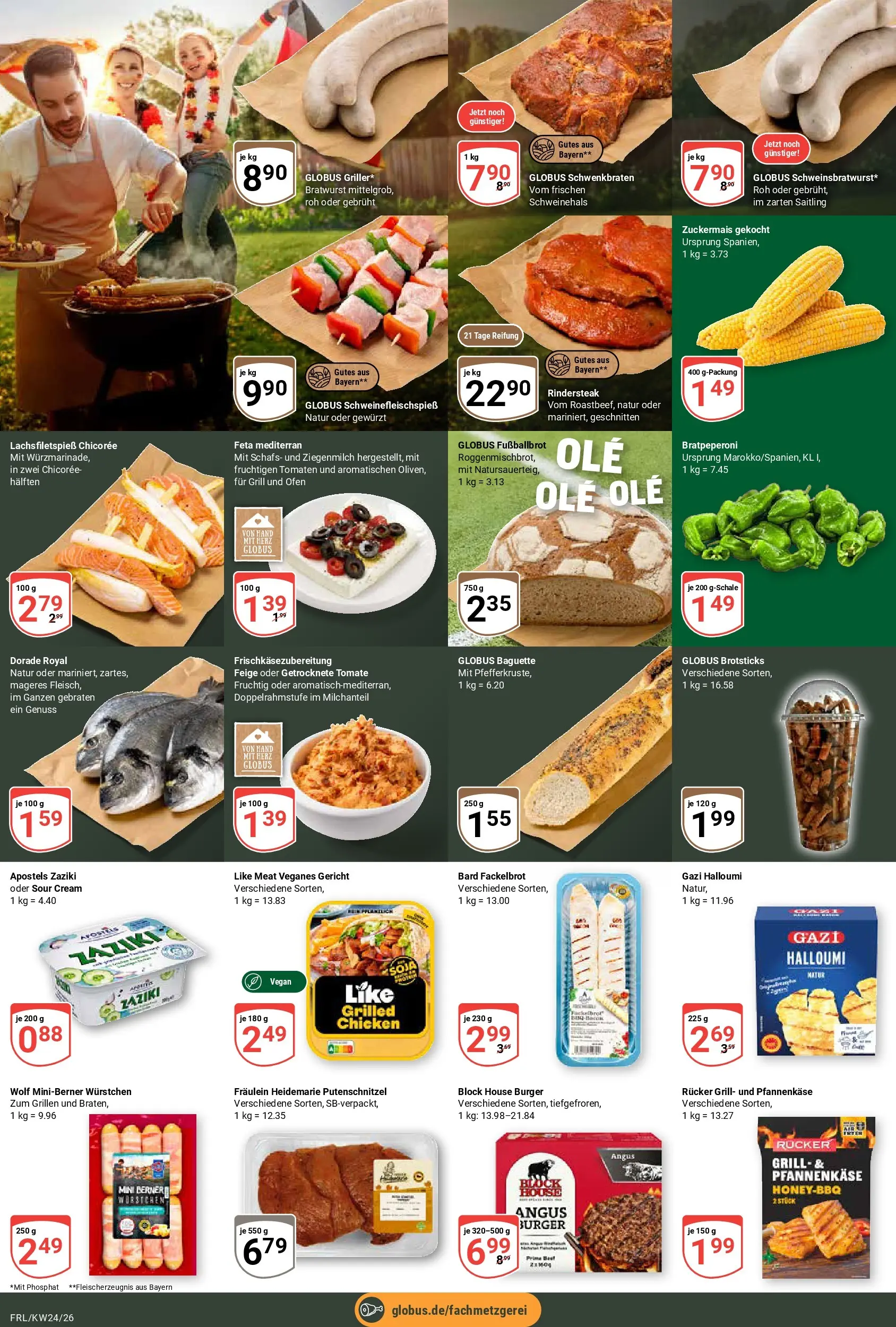 Globus Prospekt Freilassing (ab 08.06.2026) » Angebote online | Seite: 6 | Produkte: Dorade, Burger, Baguette, Like meat