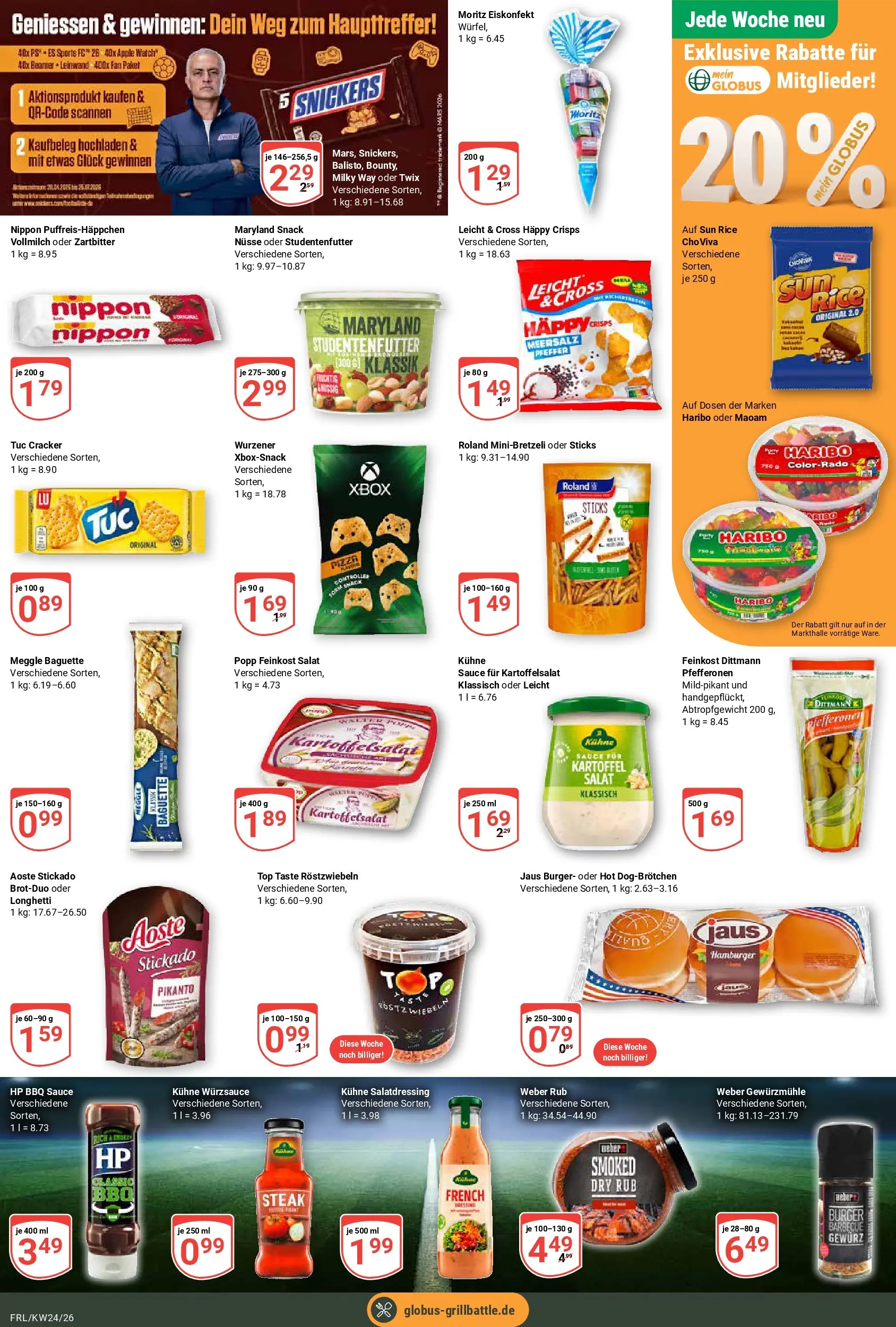 Globus Prospekt Freilassing (ab 08.06.2026) » Angebote online | Seite: 7 | Produkte: Top, Snickers, Apple, Beamer