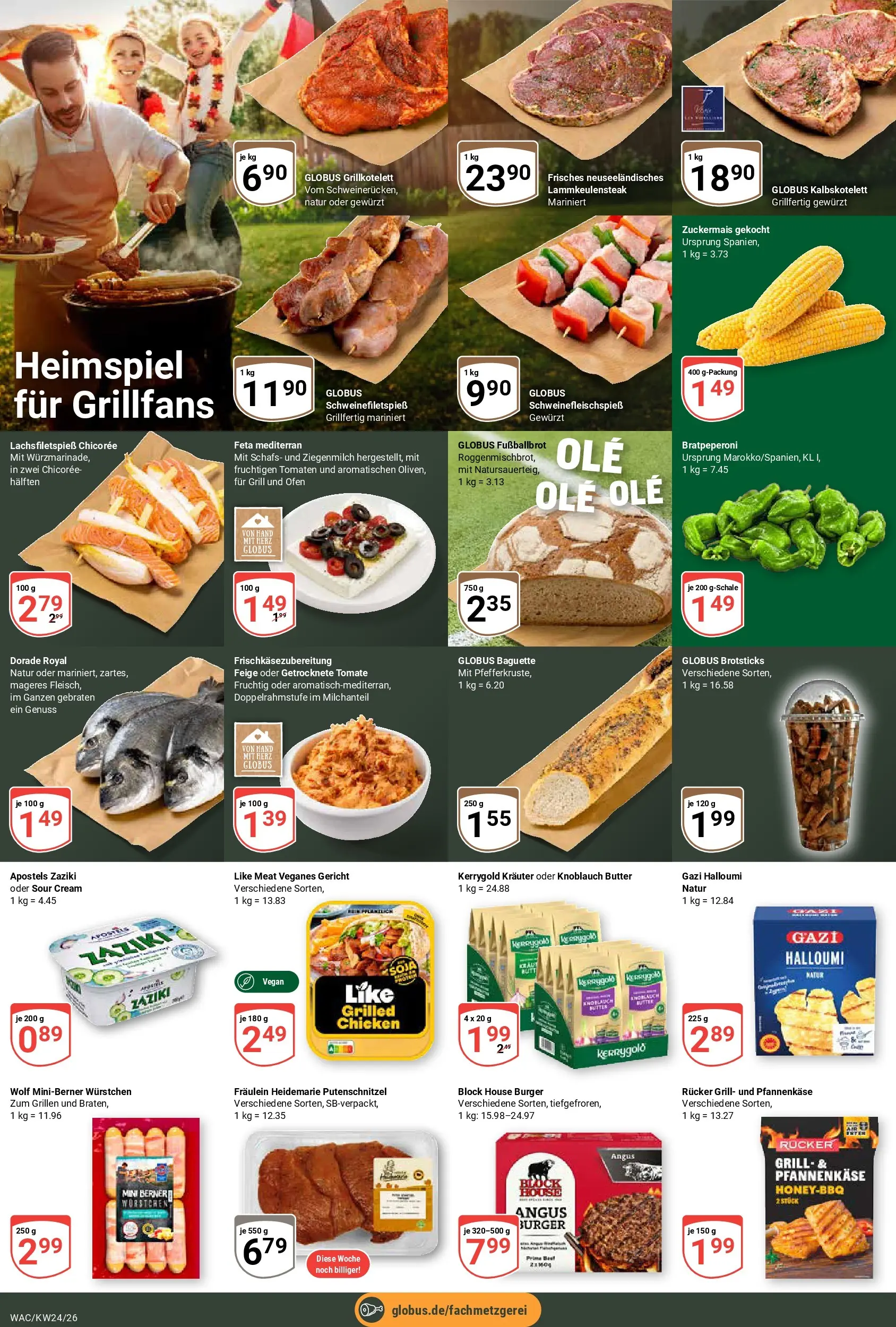 Globus Prospekt Markkleeberg (ab 08.06.2026) » Angebote online | Seite: 6 | Produkte: Grill, Burger, Baguette, Knoblauch