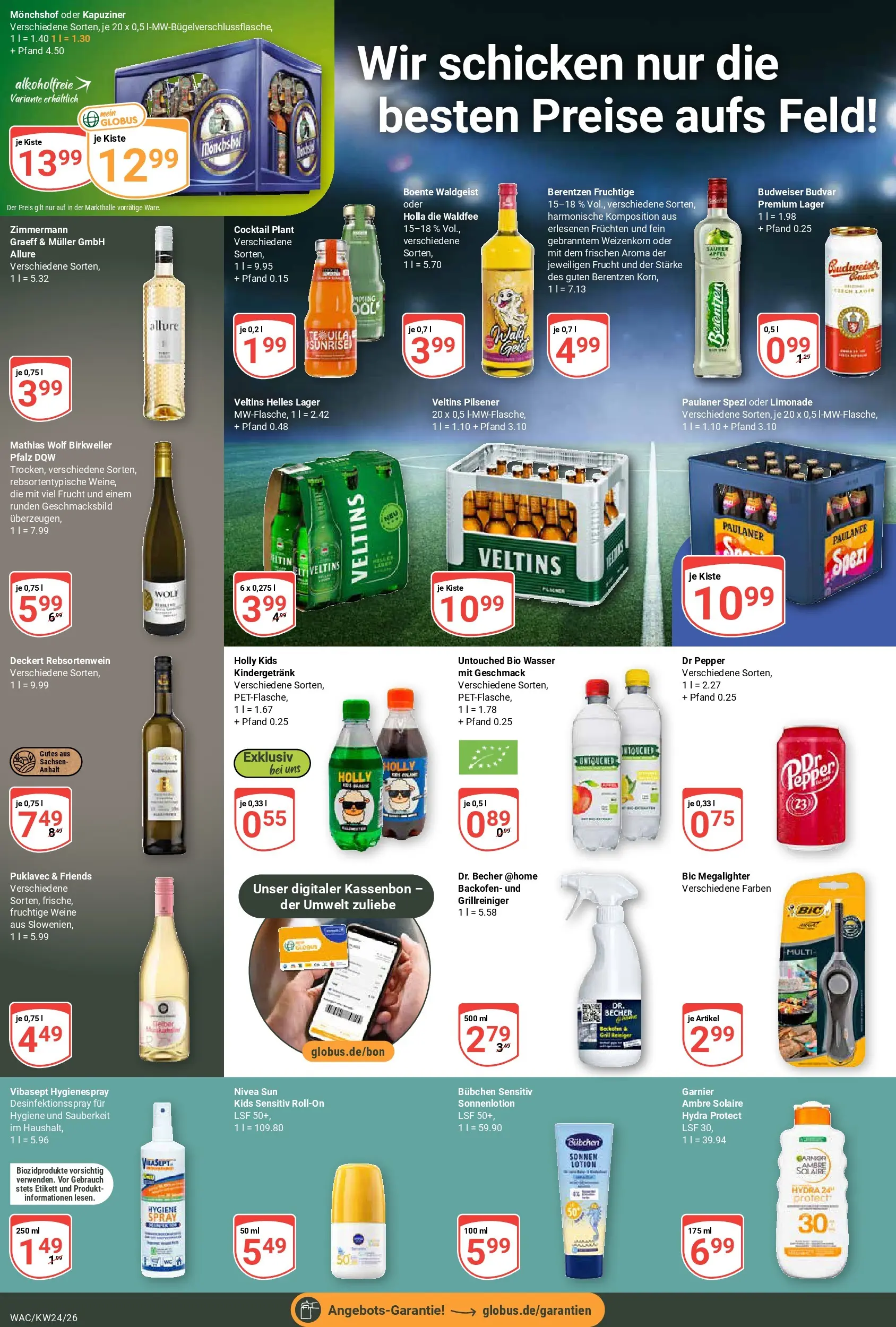 Globus Prospekt Markkleeberg (ab 08.06.2026) » Angebote online | Seite: 8 | Produkte: Paulaner spezi, Äpfel, Budweiser, Paulaner