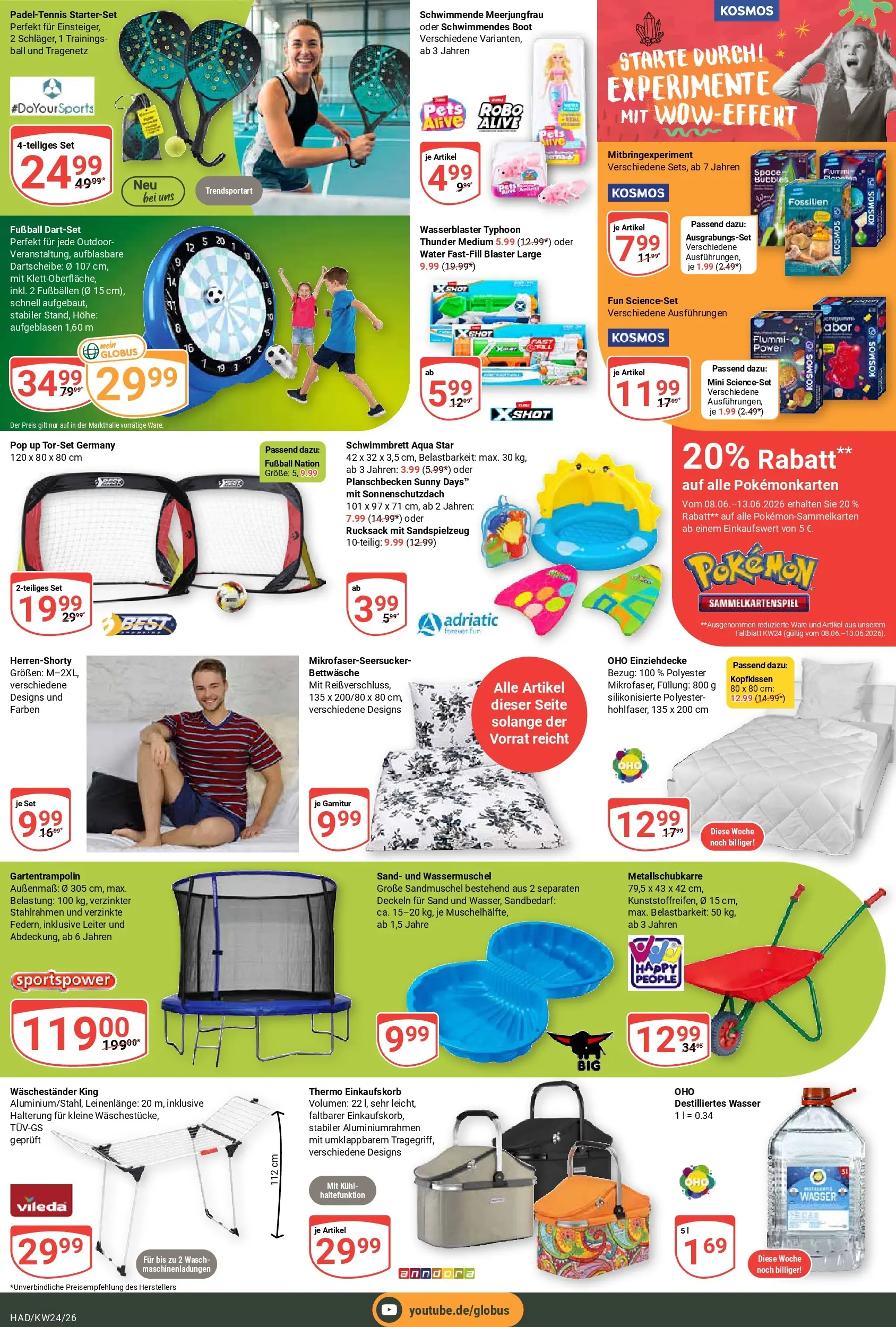 Globus Prospekt Halle (saale) (ab 08.06.2026) » Angebote online | Seite: 29 | Produkte: Bettwäsche, Fußball, Rucksack, Waschestander