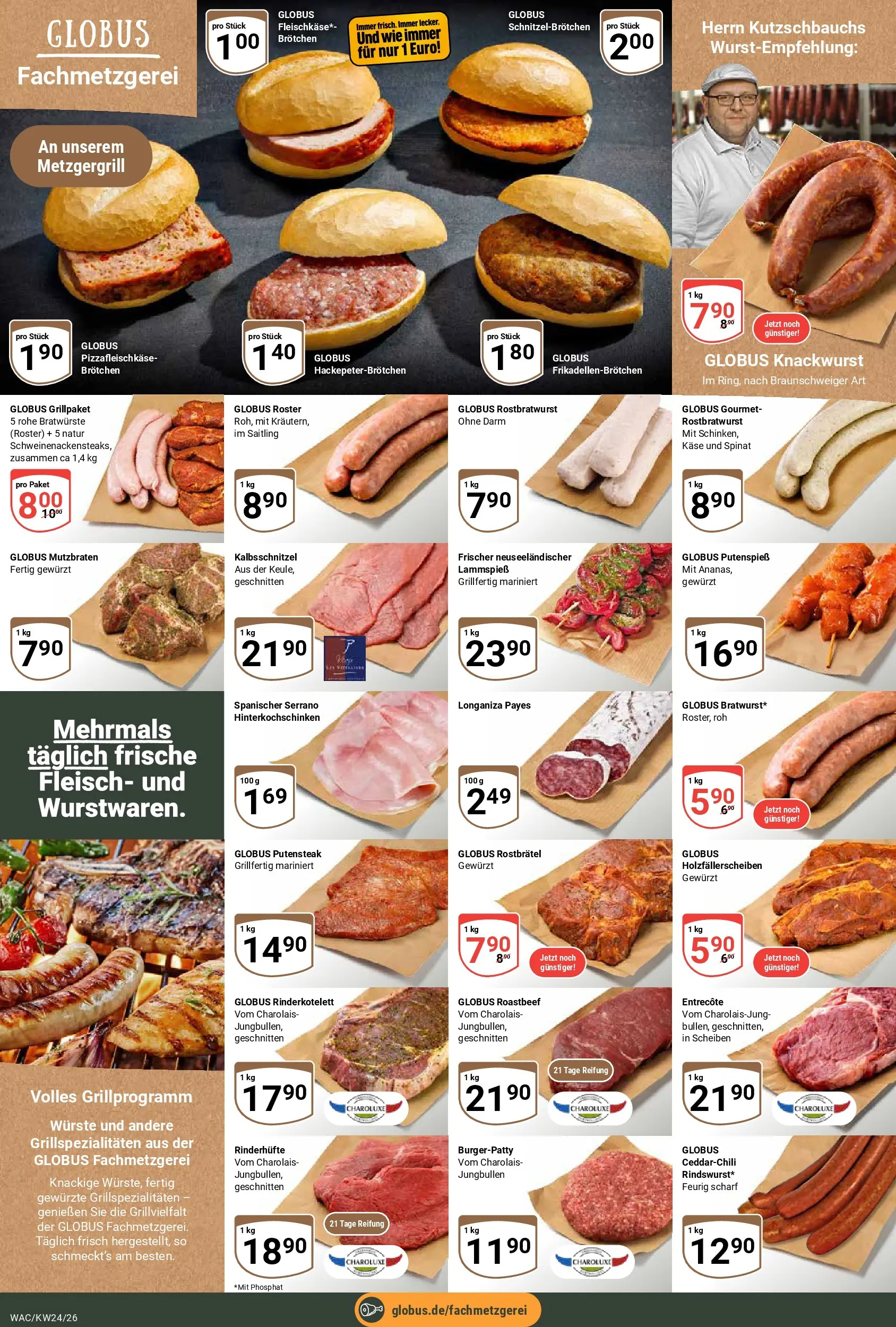 Globus Prospekt Markkleeberg (ab 08.06.2026) » Angebote online | Seite: 13 | Produkte: Käse, Entrecote, Roastbeef, Fleisch
