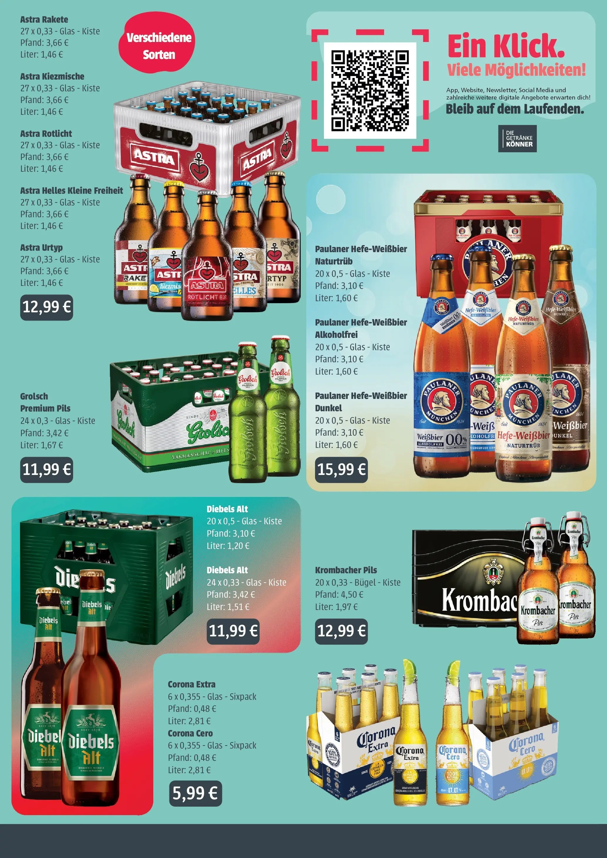 Angebote - Getränke Ellerkamp: Getränkeangebote (ab 07.06.2026) zum Blättern | Seite: 2 | Produkte: Pils, Astra, Diebels, Paulaner