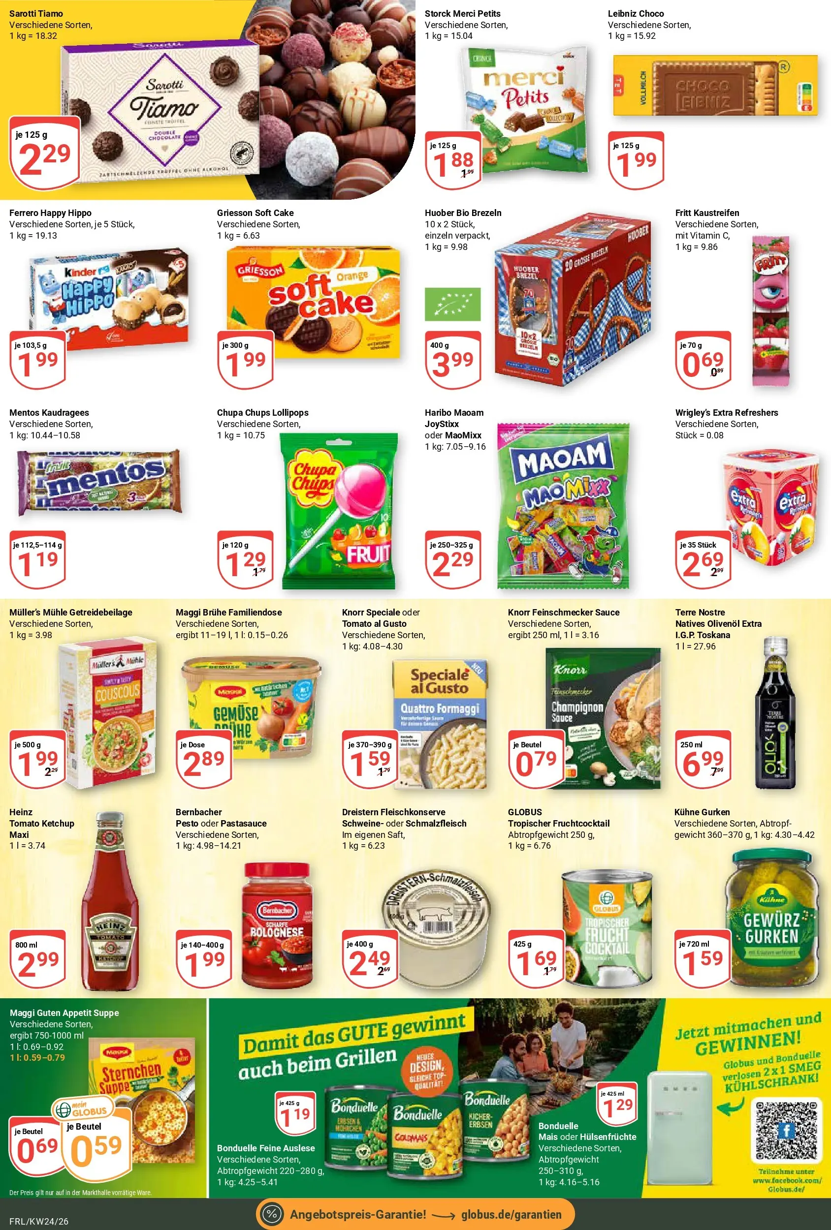 Globus Prospekt Freilassing (ab 08.06.2026) » Angebote online | Seite: 18 | Produkte: Top, Merci, Haribo, Kühlschrank
