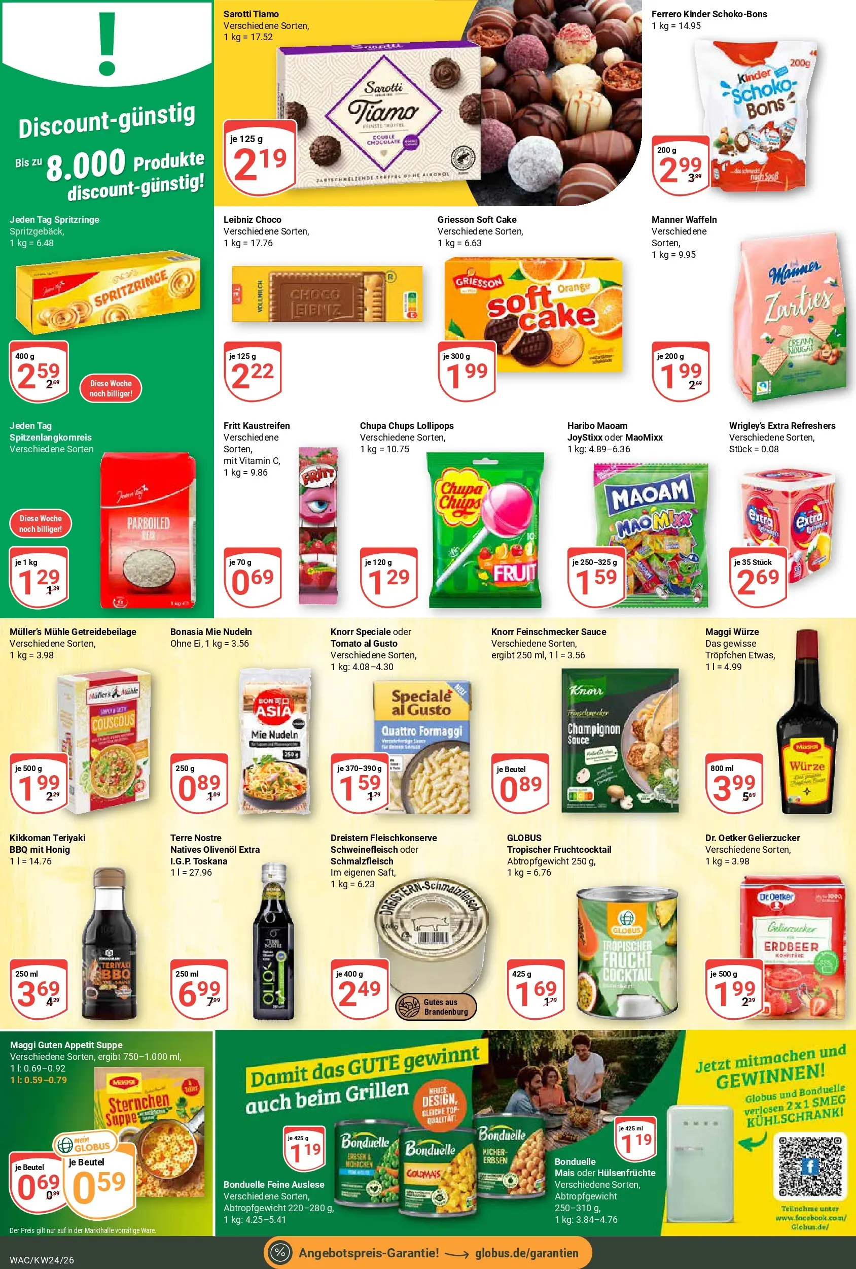 Globus Prospekt Markkleeberg (ab 08.06.2026) » Angebote online | Seite: 17 | Produkte: Gelierzucker, Mühle, Maggi, Erbsen