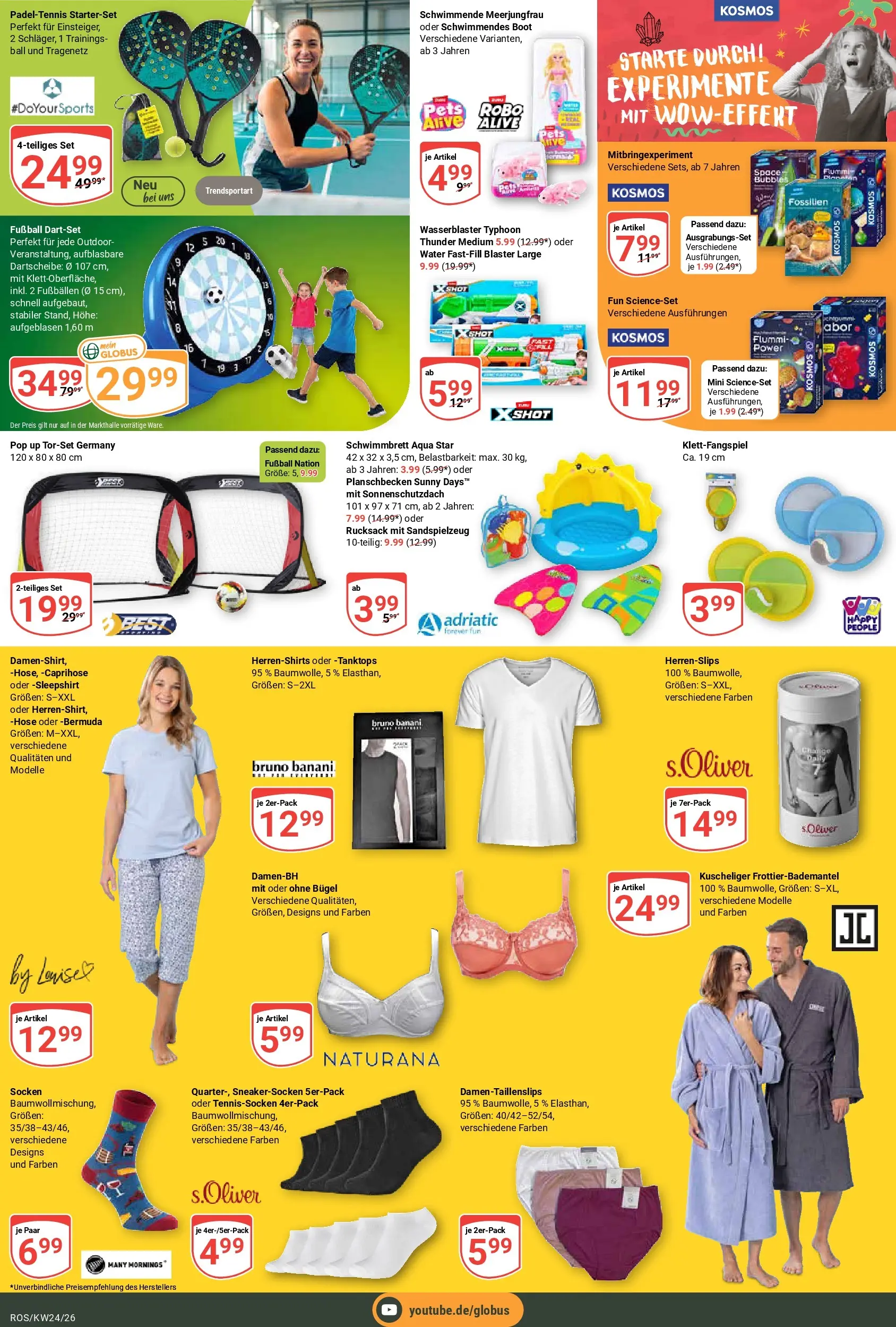 Globus Prospekt Lambrechtshagen (ab 08.06.2026) » Angebote online | Seite: 29 | Produkte: Caprihose, Hose, Socken, Rucksack