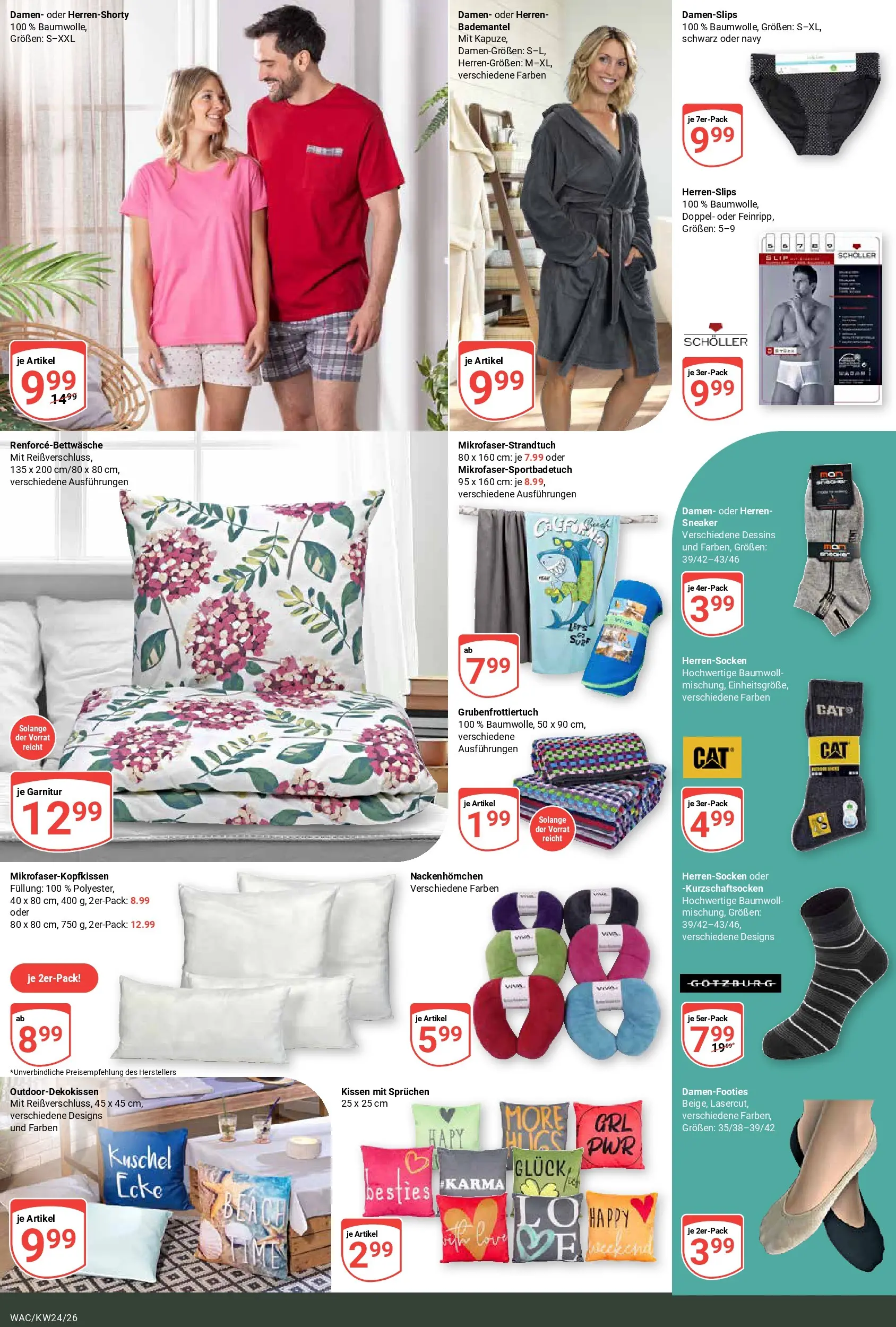 Globus Prospekt Markkleeberg (ab 08.06.2026) » Angebote online | Seite: 24 | Produkte: Kissen, Bademantel, Slip