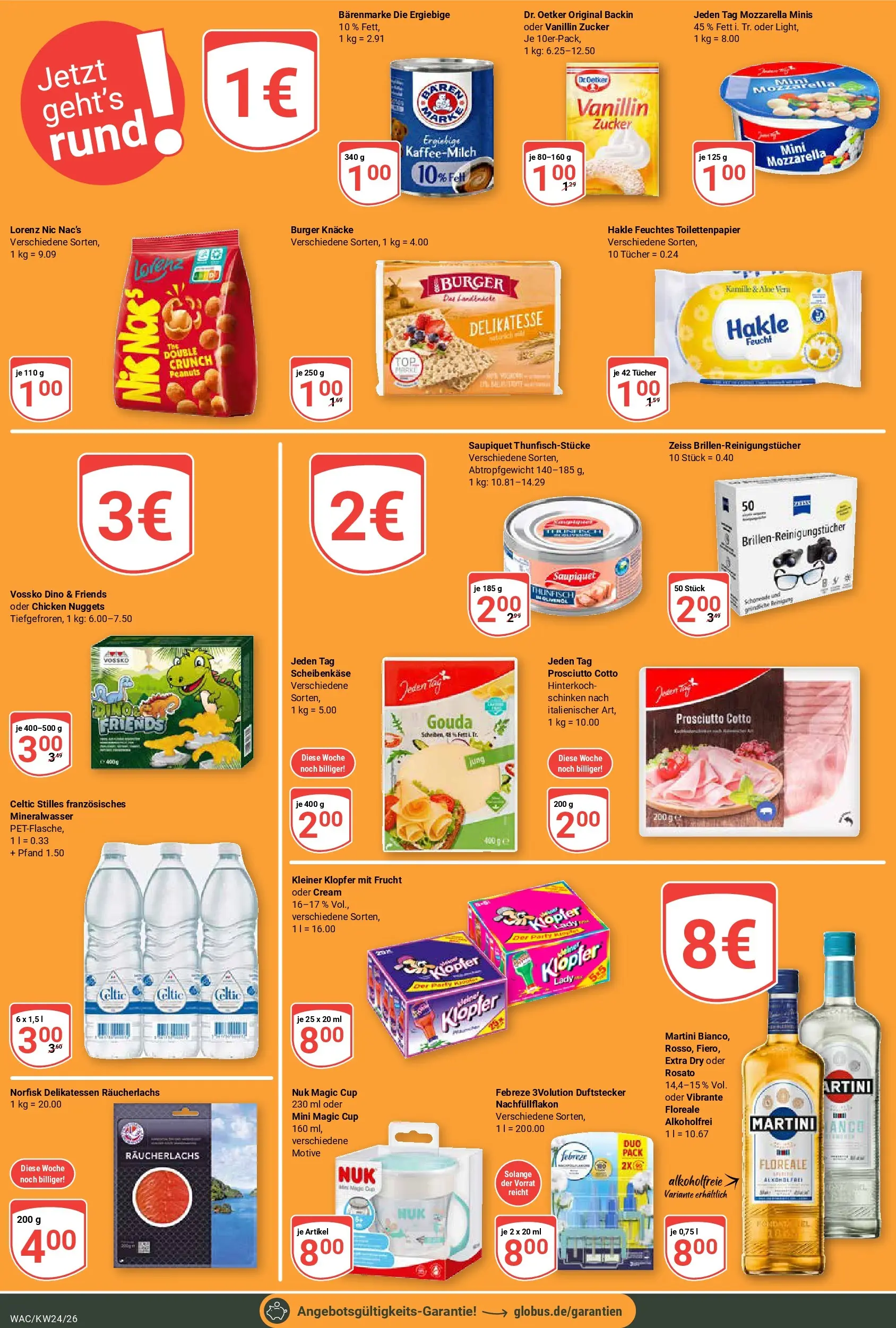 Globus Prospekt Markkleeberg (ab 08.06.2026) » Angebote online | Seite: 27 | Produkte: Martini, Mozzarella, Gouda, Zucker