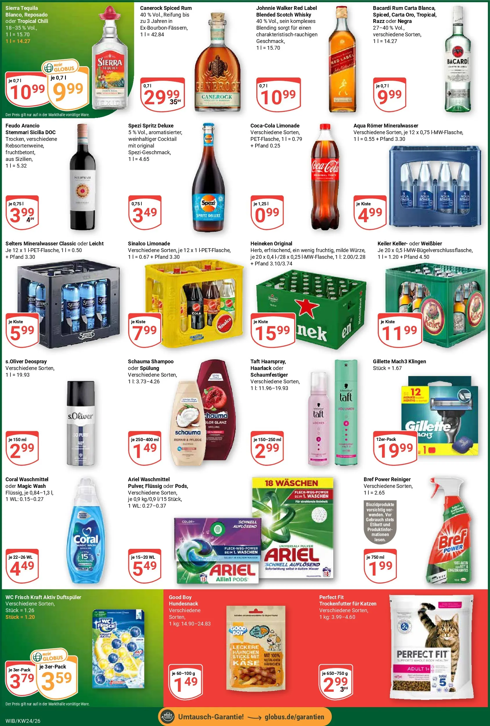Globus Prospekt Wiesbaden-Nordenstadt (ab 08.06.2026) » Angebote online | Seite: 5 | Produkte: Schauma shampoo, Rum, Waschmittel, Deospray
