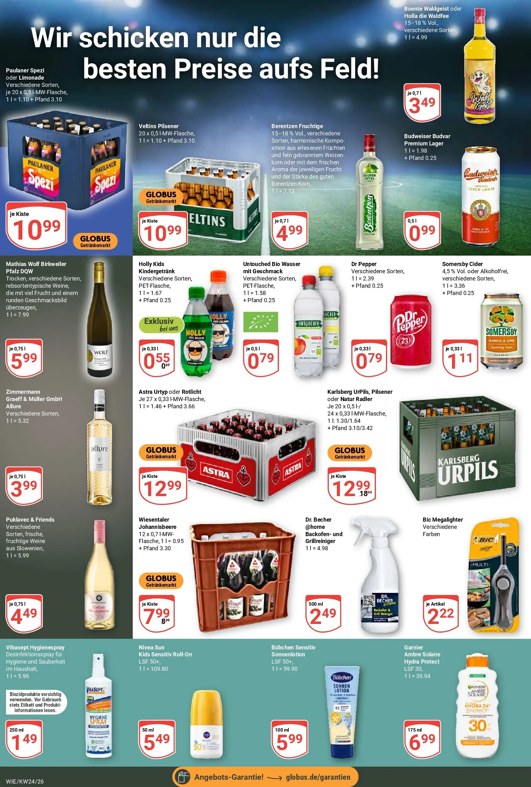 Globus Prospekt Waghäusel (ab 08.06.2026) » Angebote online | Seite: 8 | Produkte: Paulaner spezi, Radler, Backofen, Paulaner