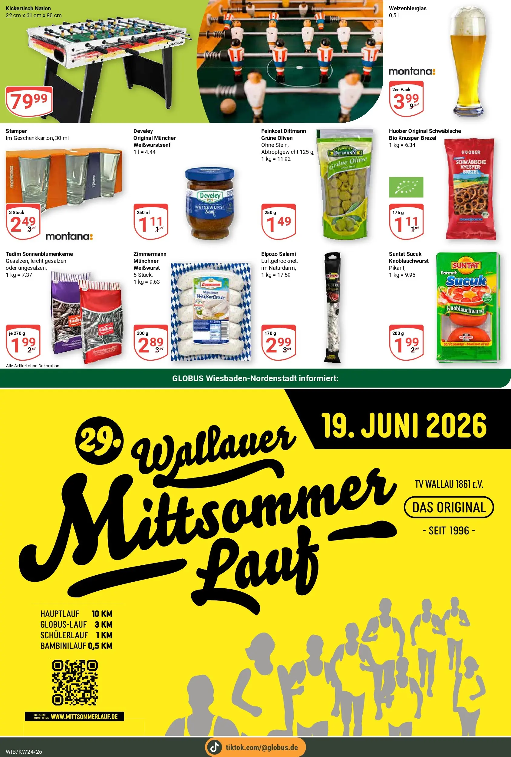 Globus Prospekt Wiesbaden-Nordenstadt (ab 08.06.2026) » Angebote online | Seite: 11 | Produkte: Weißwurst, Salami, TV