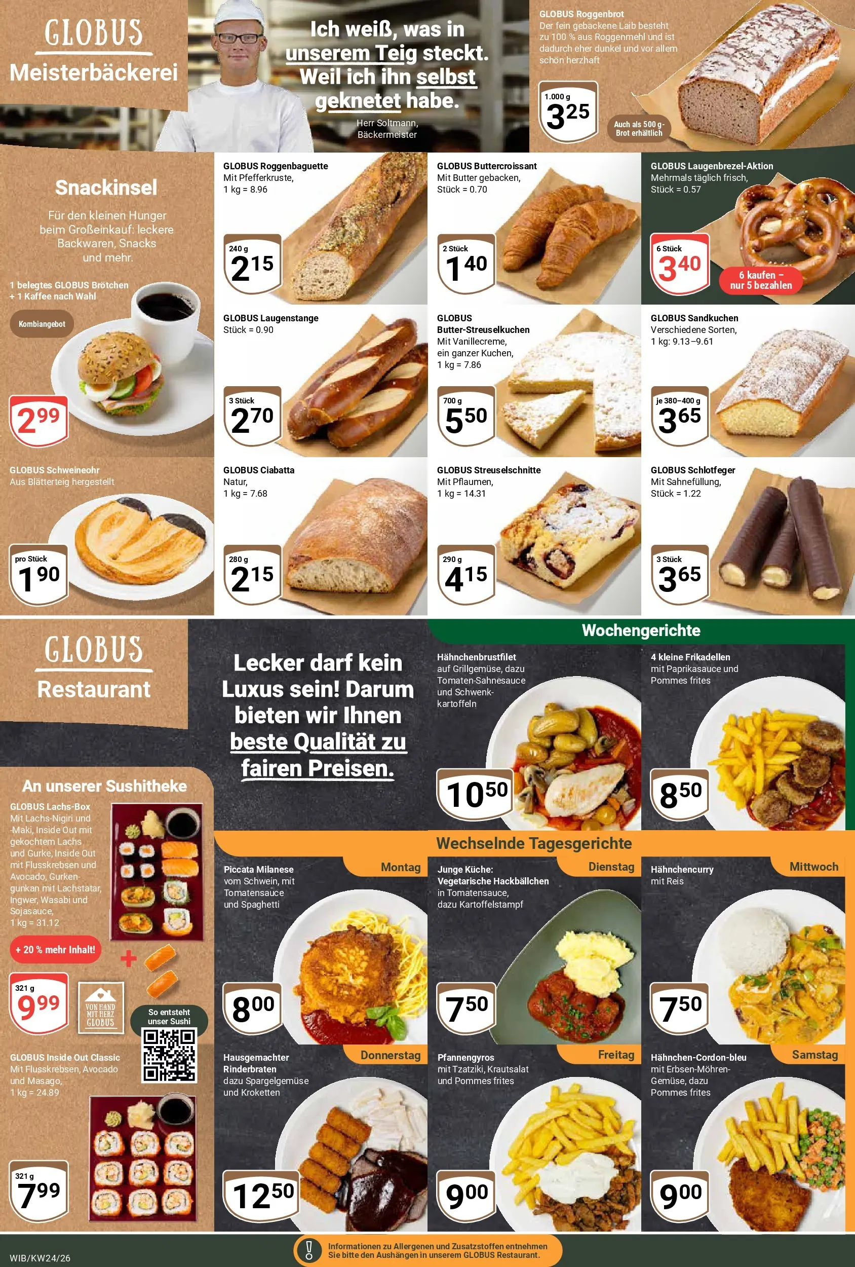 Globus Prospekt Wiesbaden-Nordenstadt (ab 08.06.2026) » Angebote online | Seite: 13 | Produkte: Rinderbraten, Avocado, Reis, Gurken