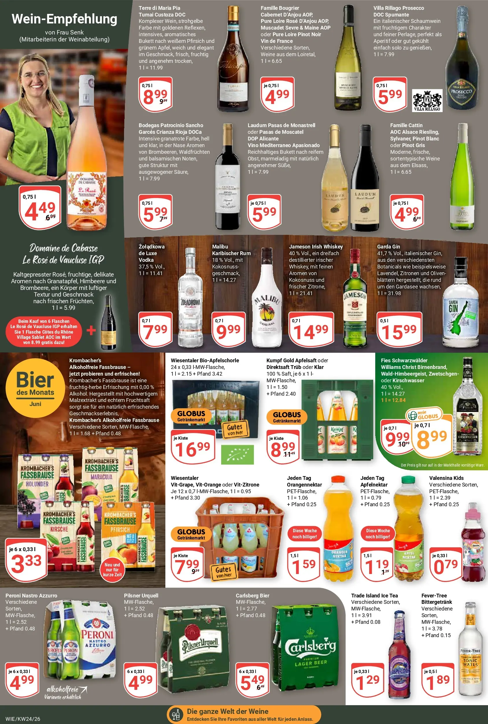 Globus Prospekt Waghäusel (ab 08.06.2026) » Angebote online | Seite: 18 | Produkte: Jameson, Himbeere, Whiskey, Zitronen