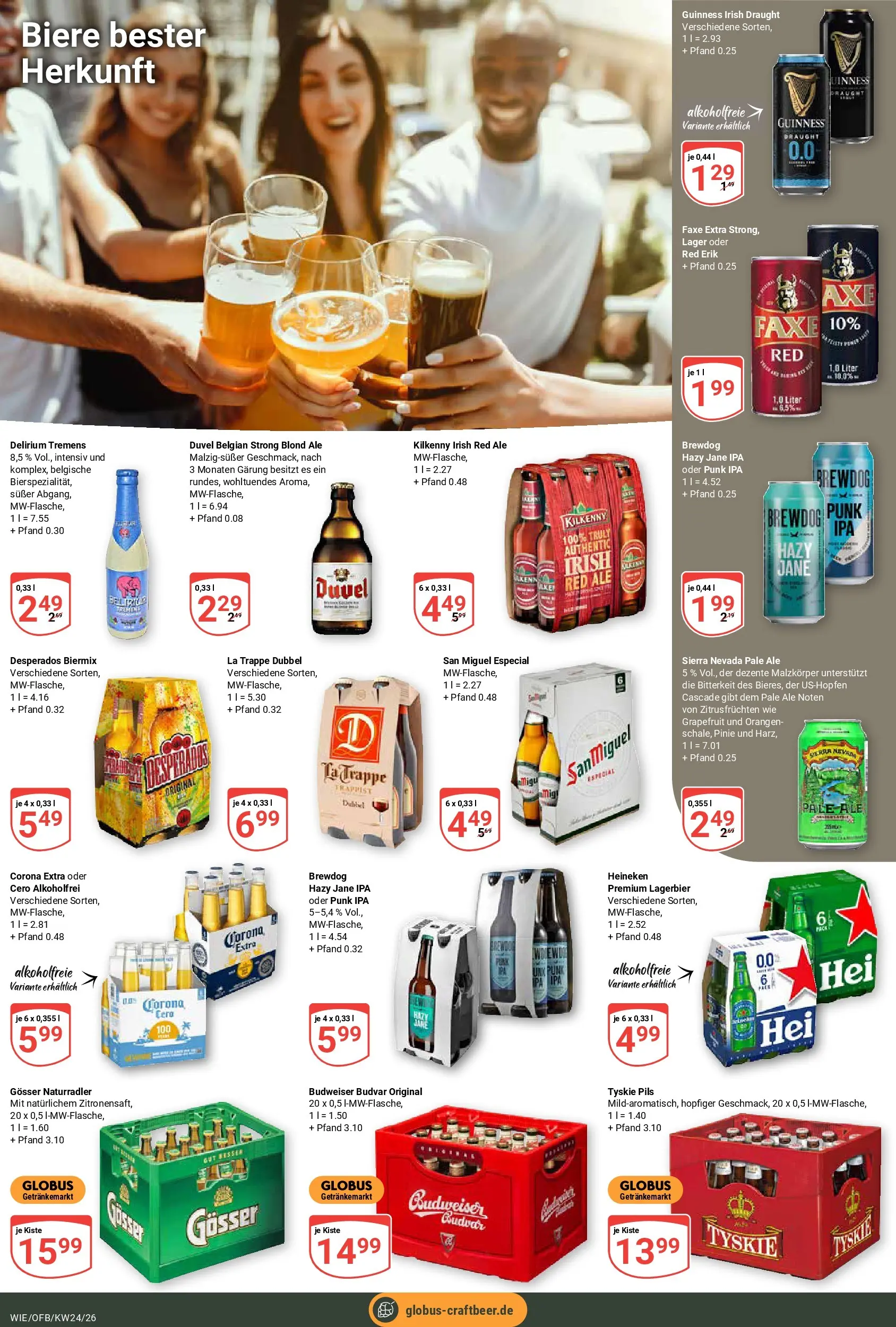 Globus Prospekt Waghäusel (ab 08.06.2026) » Angebote online | Seite: 20 | Produkte: Orangen, Heineken, Grapefruit, Desperados