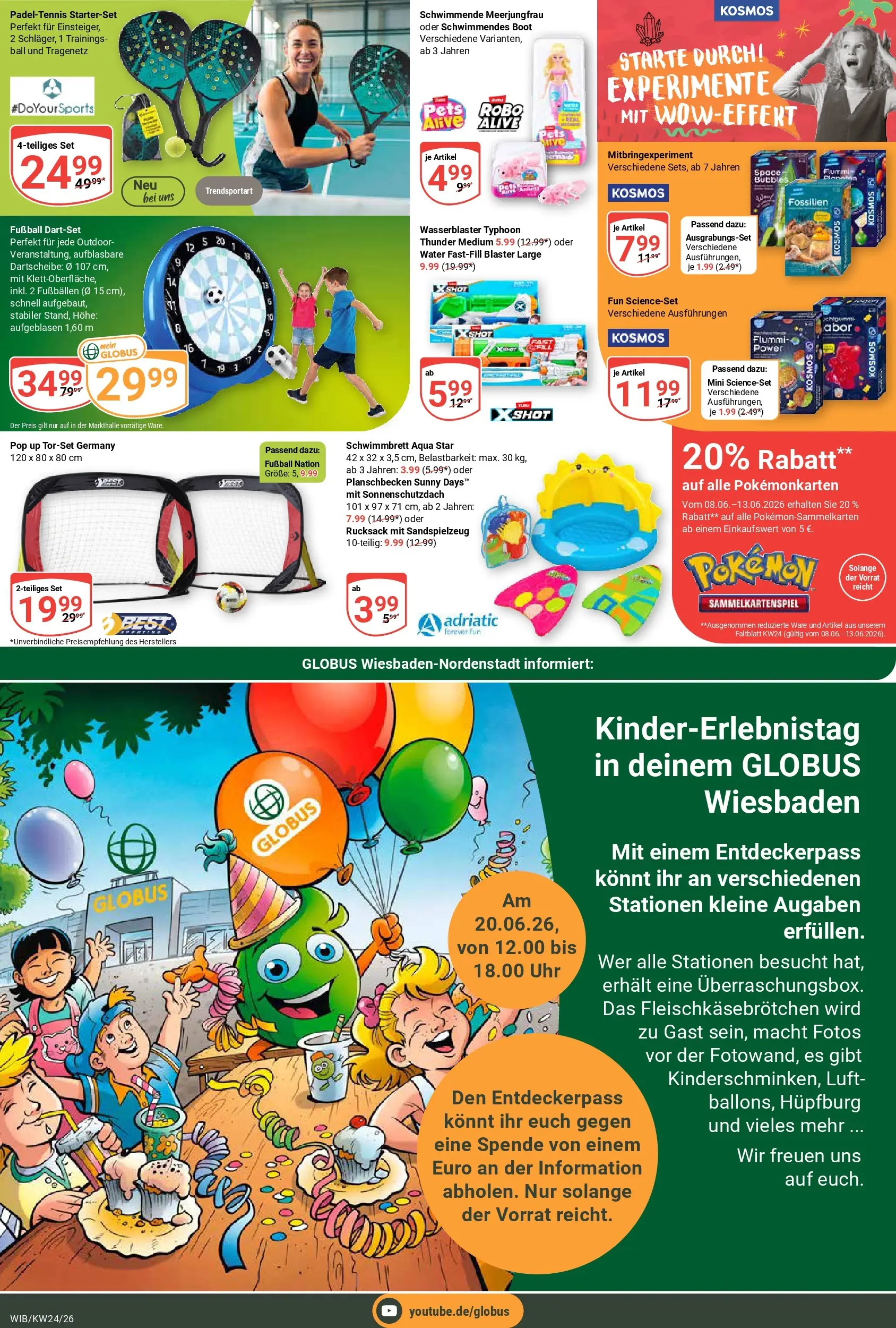 Globus Prospekt Wiesbaden-Nordenstadt (ab 08.06.2026) » Angebote online | Seite: 28 | Produkte: Fußball, Rucksack, Uhr