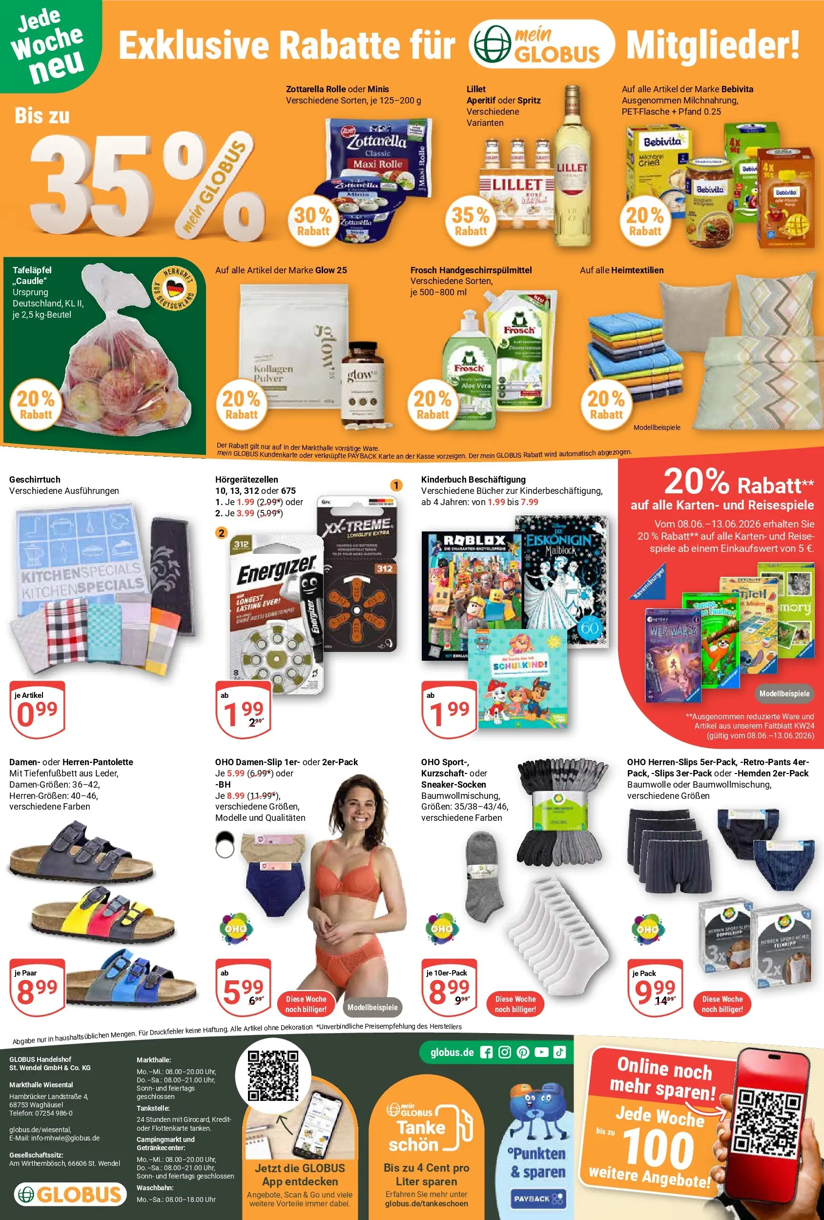 Globus Prospekt Waghäusel (ab 08.06.2026) » Angebote online | Seite: 33 | Produkte: Lillet, Telefon, Uhr