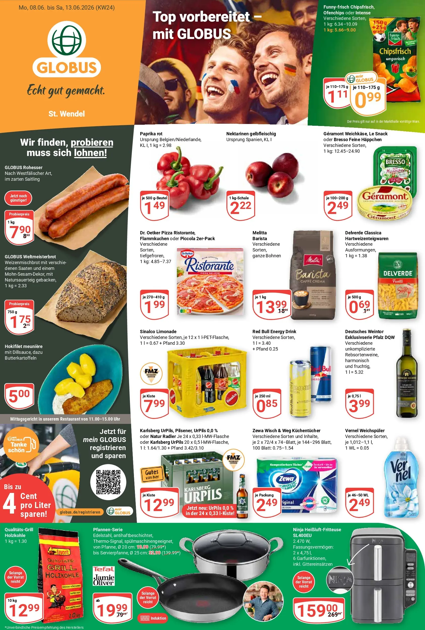 Globus Prospekt St. Wendel (ab 08.06.2026) » Angebote online | Seite: 3 | Produkte: Melitta, Grill, Cola, Energy