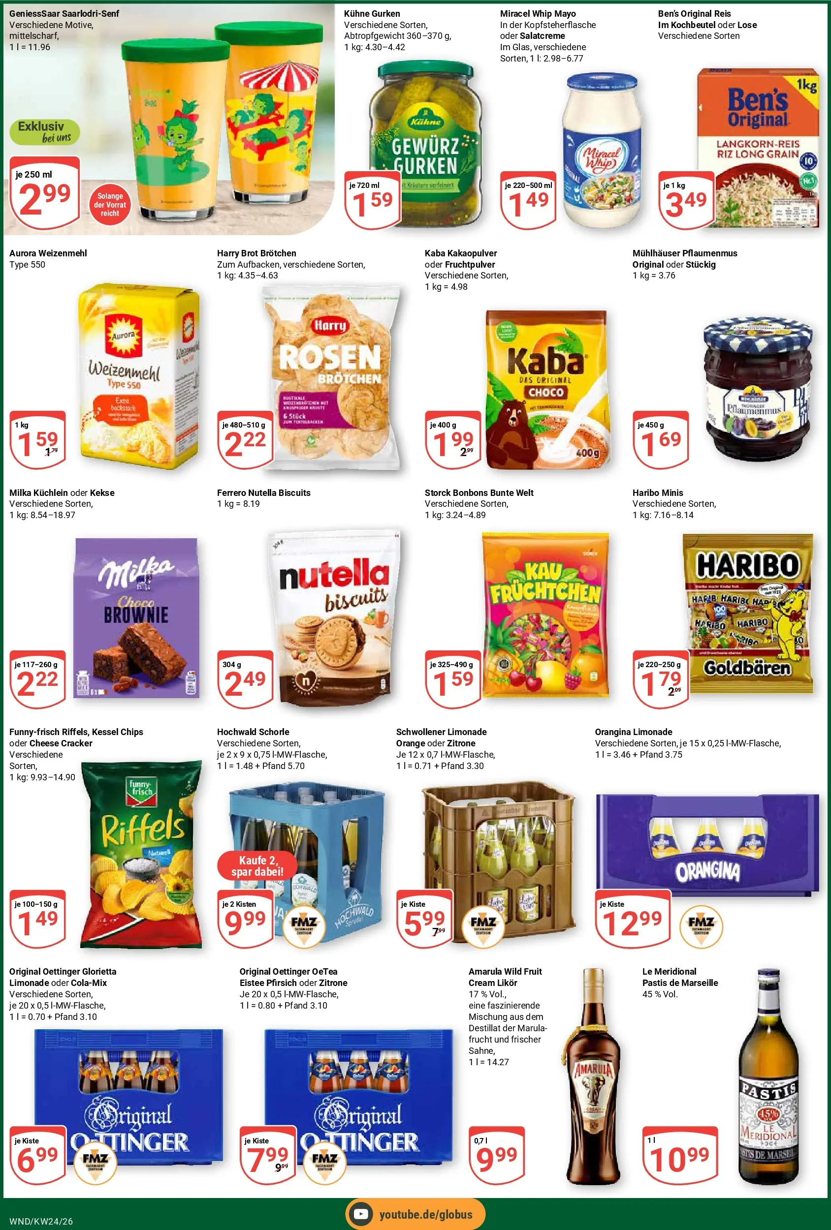 Globus Prospekt St. Wendel (ab 08.06.2026) » Angebote online | Seite: 6 | Produkte: Nutella, Brot, Chips, Kekse