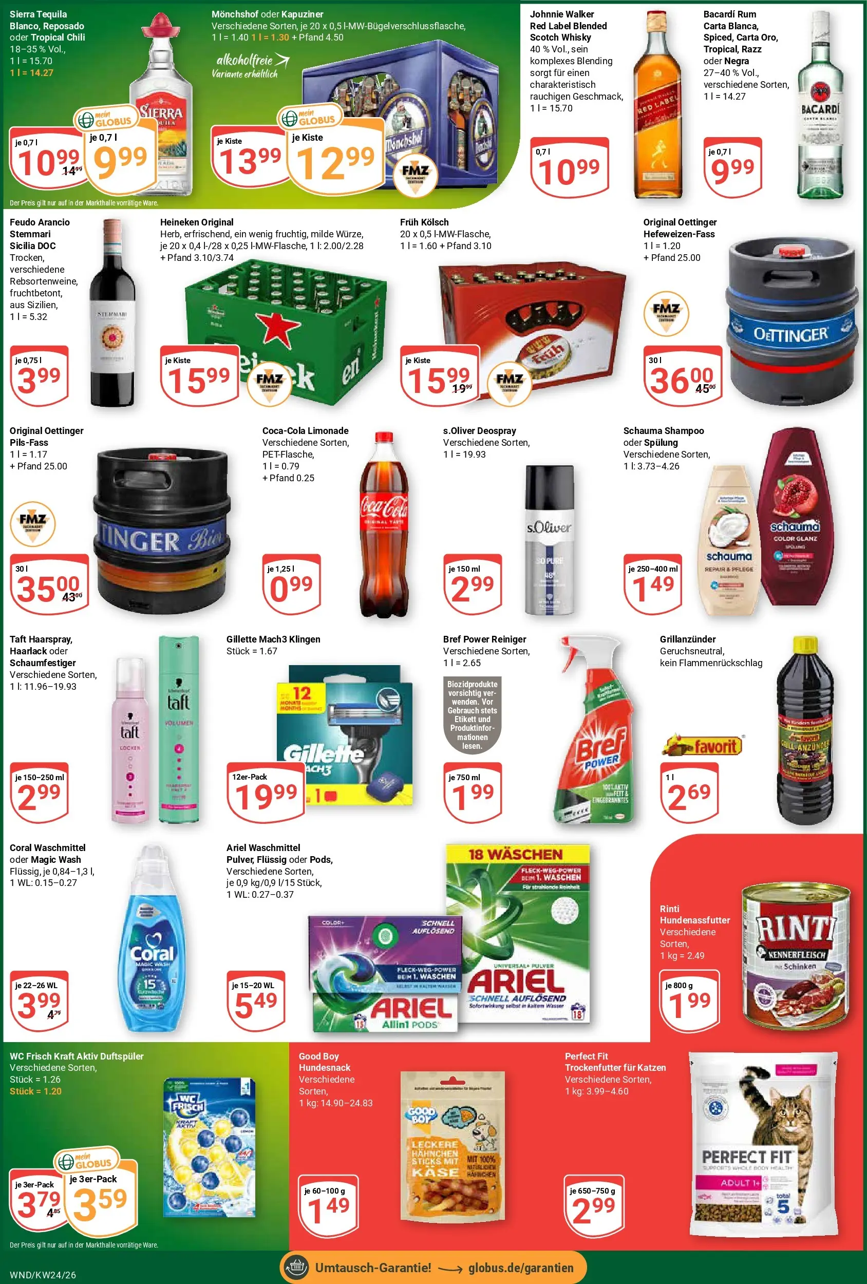 Globus Prospekt St. Wendel (ab 08.06.2026) » Angebote online | Seite: 7 | Produkte: Schauma shampoo, Coral, Rum, Wasser