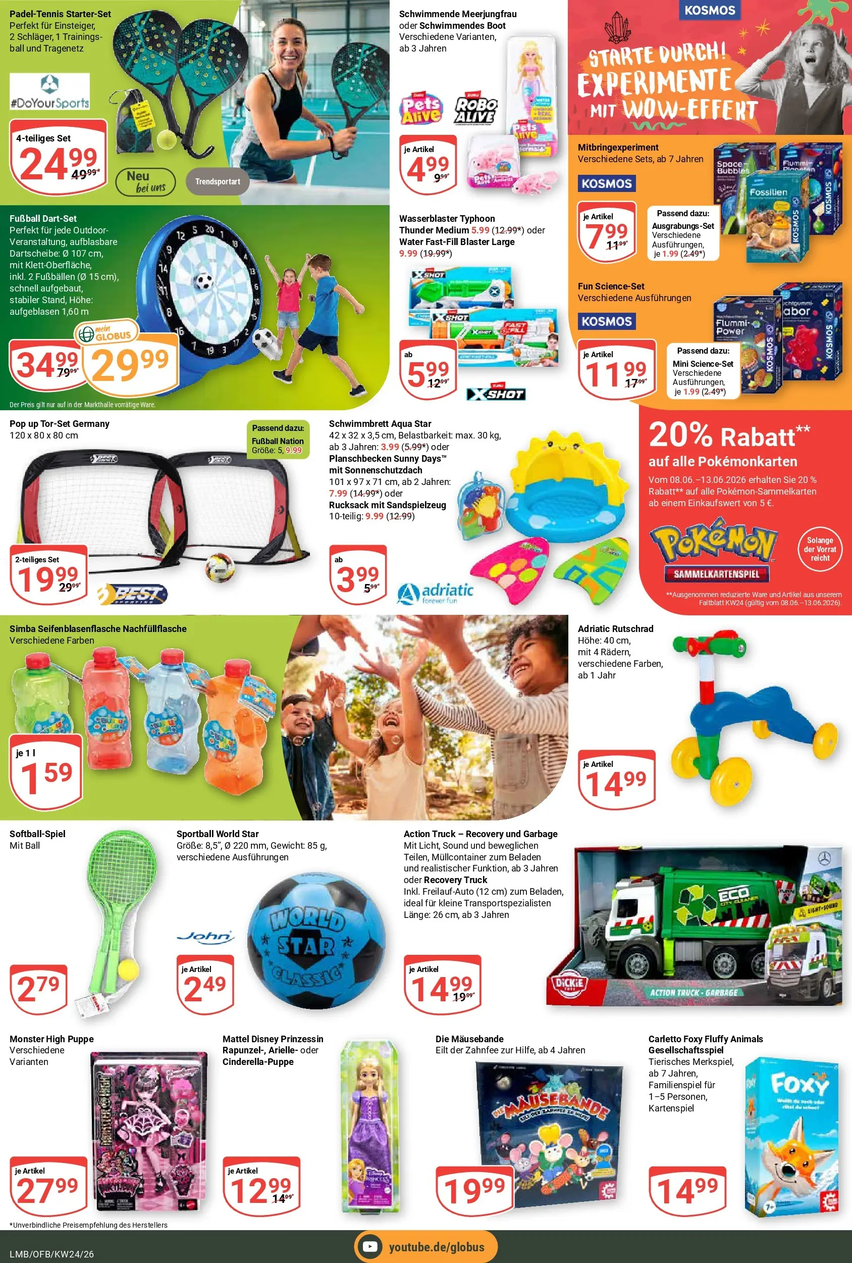 Globus Prospekt Limburg (ab 08.06.2026) » Angebote online | Seite: 28 | Produkte: Gewicht, Fußball, Monster, Rucksack