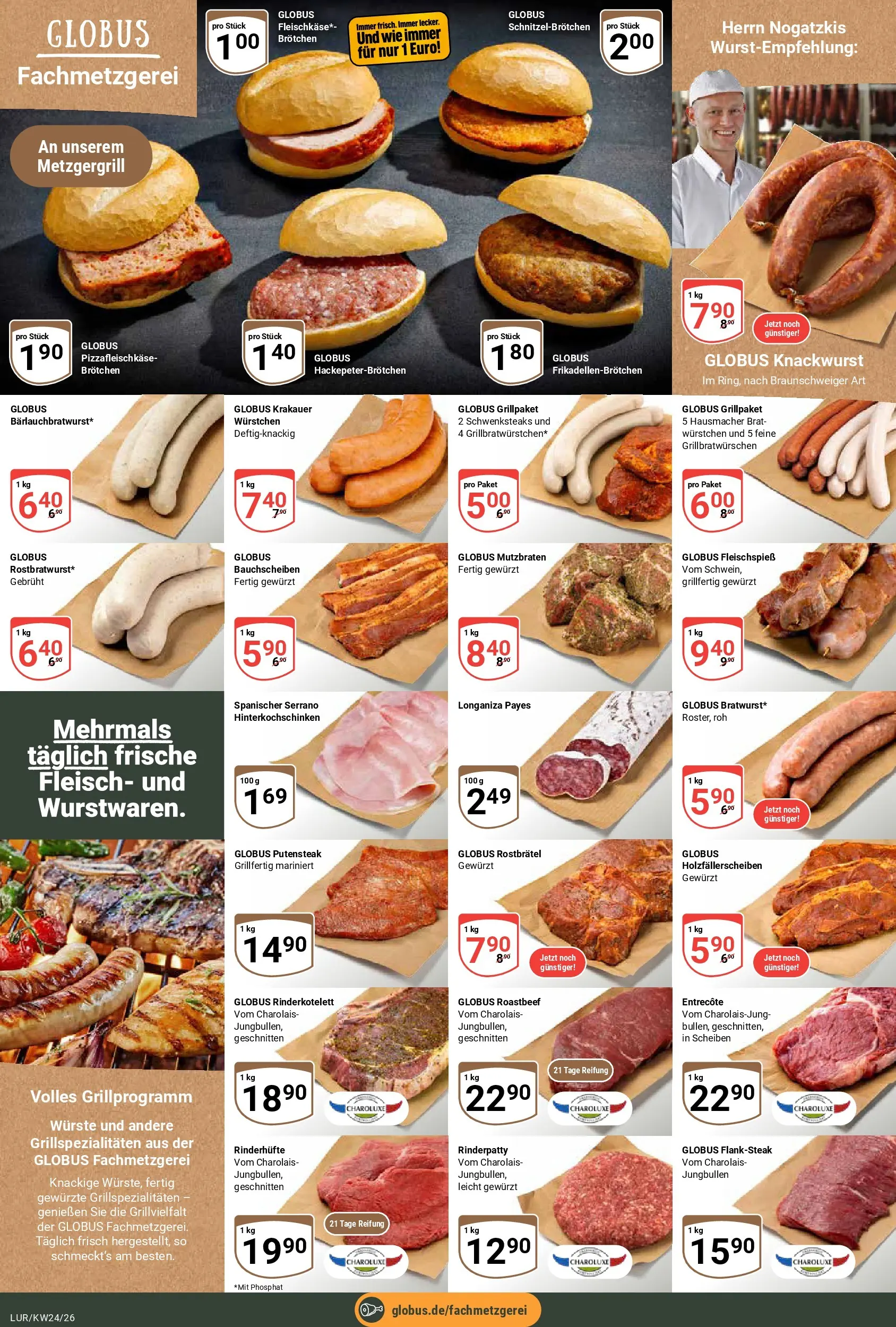 Globus Prospekt Hamburg (ab 07.06.2026) » Angebote online | Seite: 15 | Produkte: Entrecote, Roastbeef, Fleisch