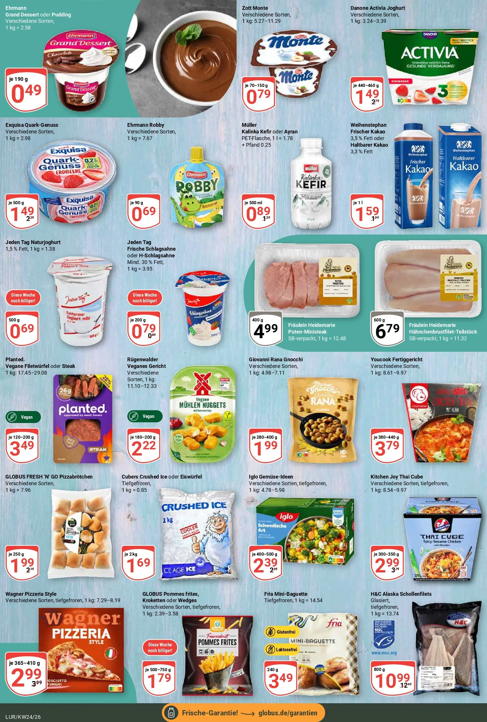 Globus Prospekt Hamburg (ab 07.06.2026) » Angebote online | Seite: 17 | Produkte: Schlagsahne, Iglo, Pudding, Exquisa