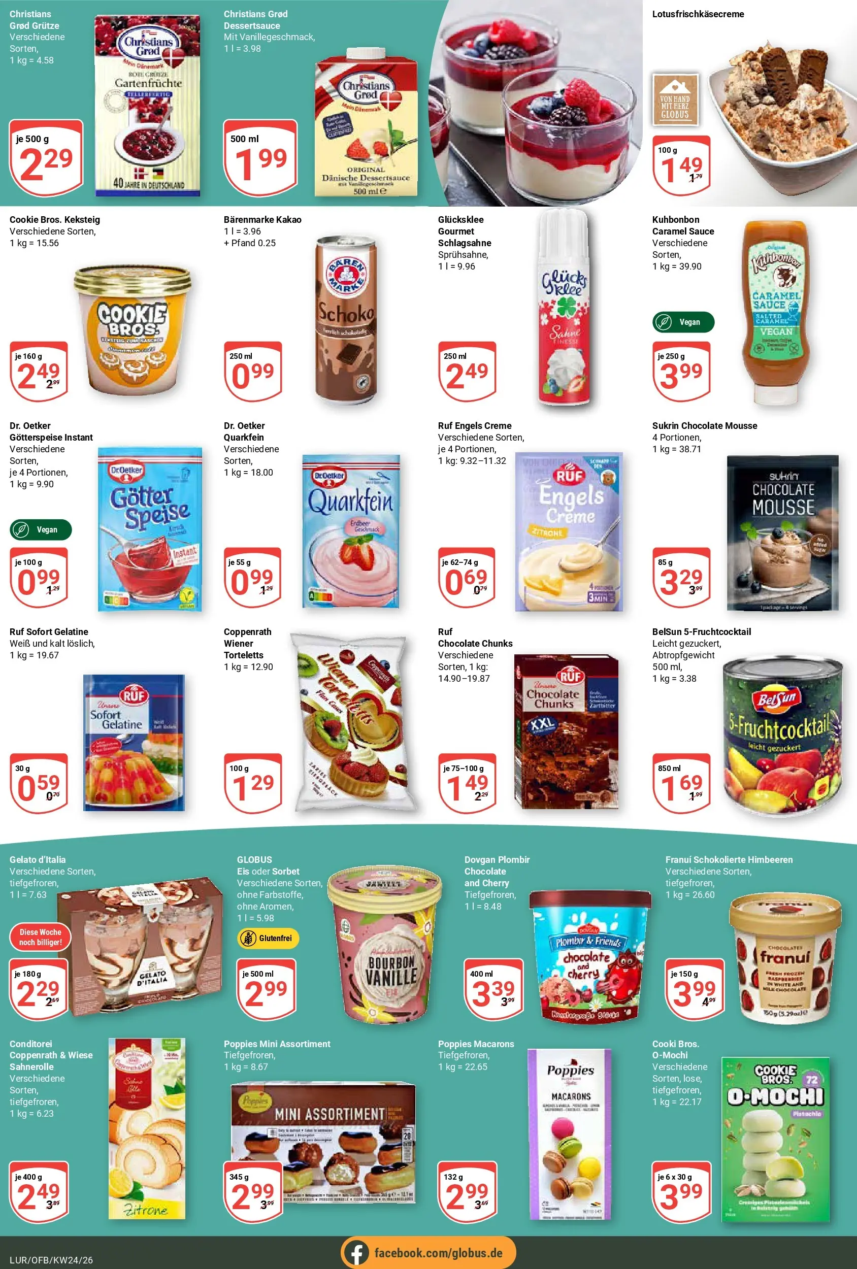 Globus Prospekt Hamburg (ab 07.06.2026) » Angebote online | Seite: 19 | Produkte: Schlagsahne, Creme, Sahne, Eis