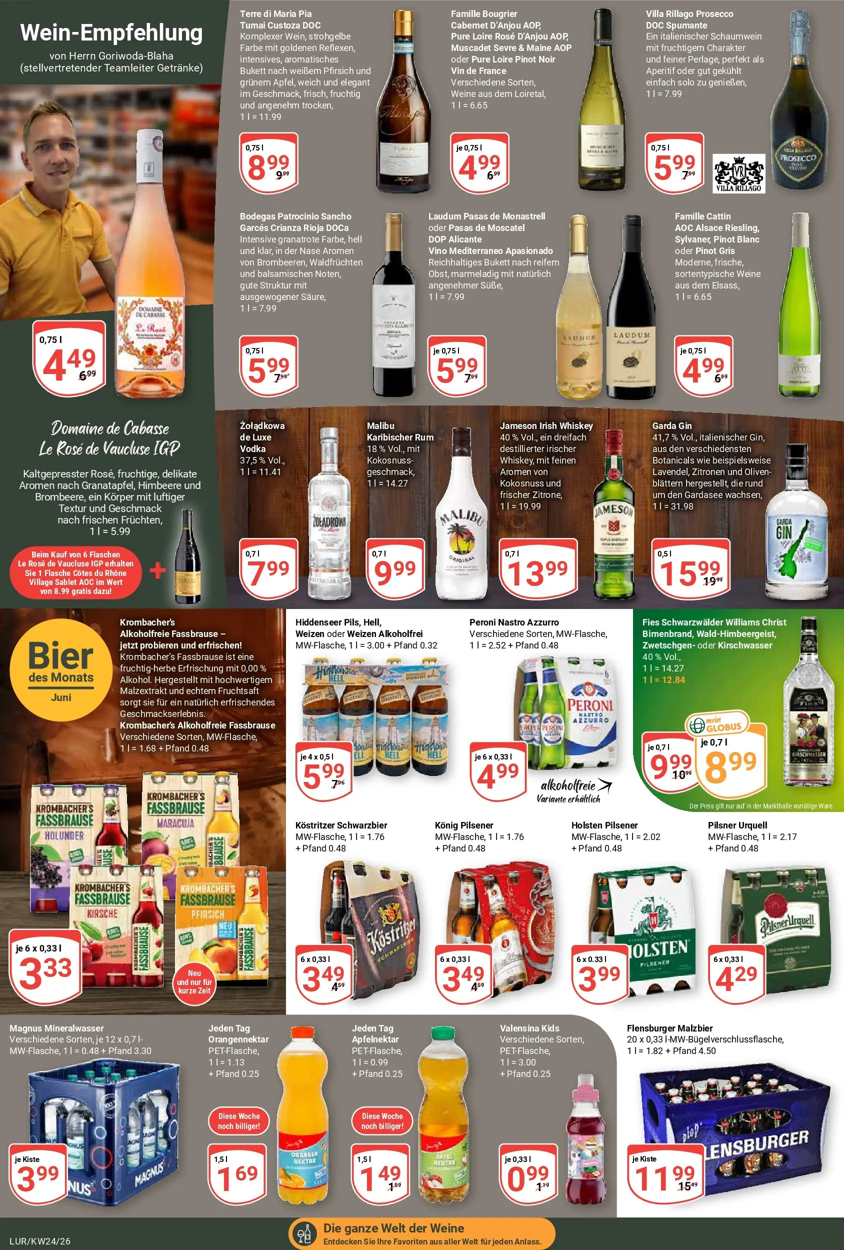 Globus Prospekt Hamburg (ab 07.06.2026) » Angebote online | Seite: 21 | Produkte: Kostritzer, Bier, Himbeere, Zitronen