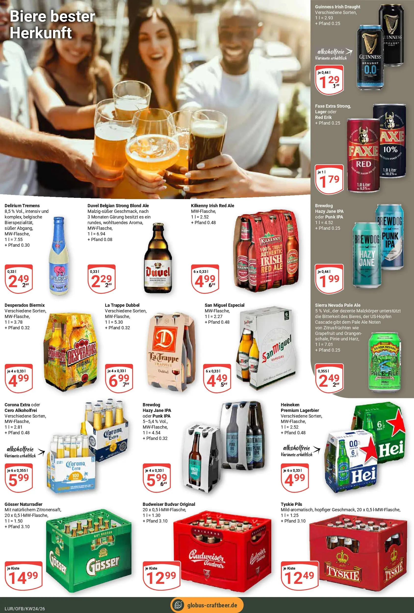 Globus Prospekt Hamburg (ab 07.06.2026) » Angebote online | Seite: 24 | Produkte: Pils, Orangen, Heineken, Desperados
