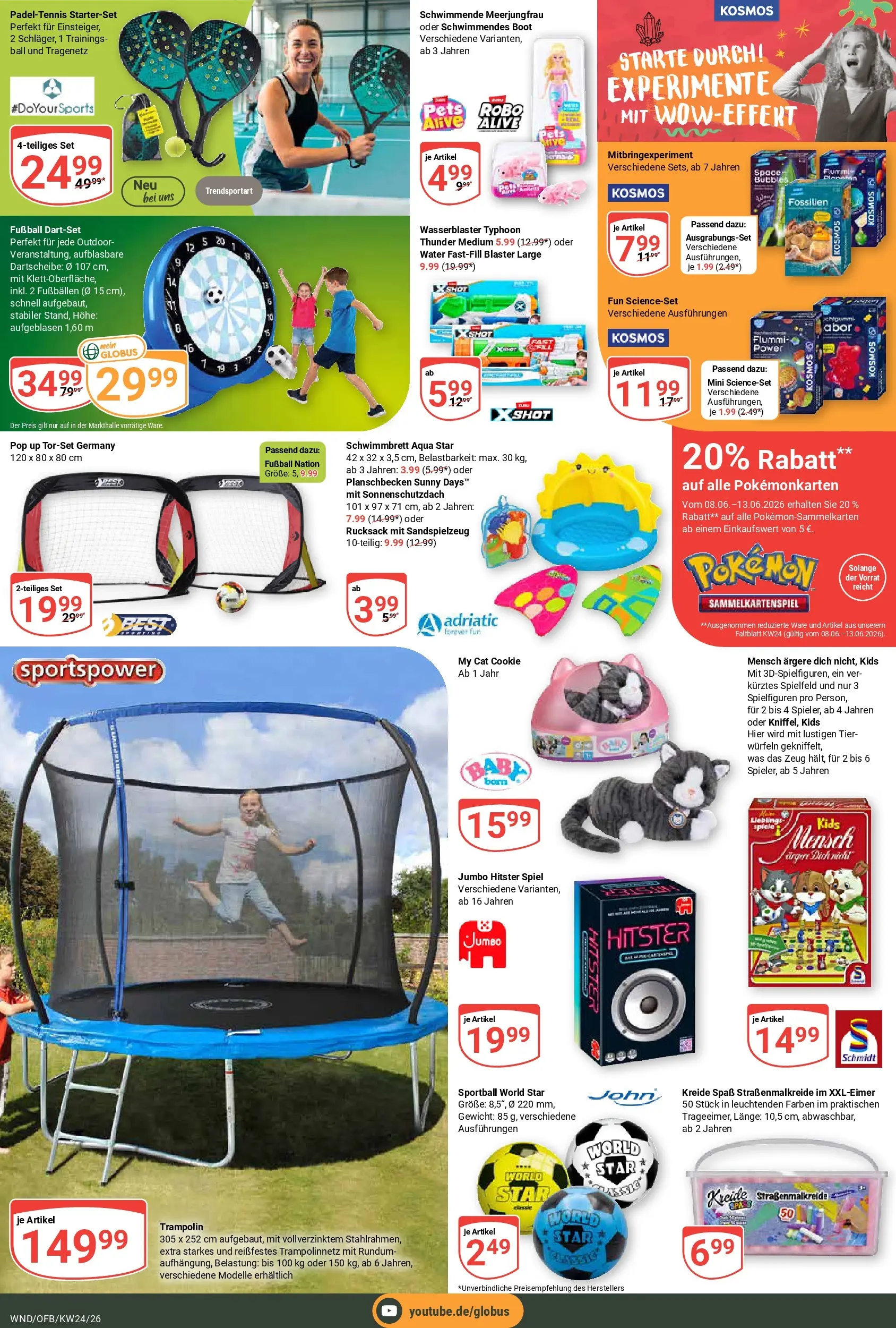 Globus Prospekt St. Wendel (ab 08.06.2026) » Angebote online | Seite: 32 | Produkte: Spiel, Gewicht, Fußball, Rucksack