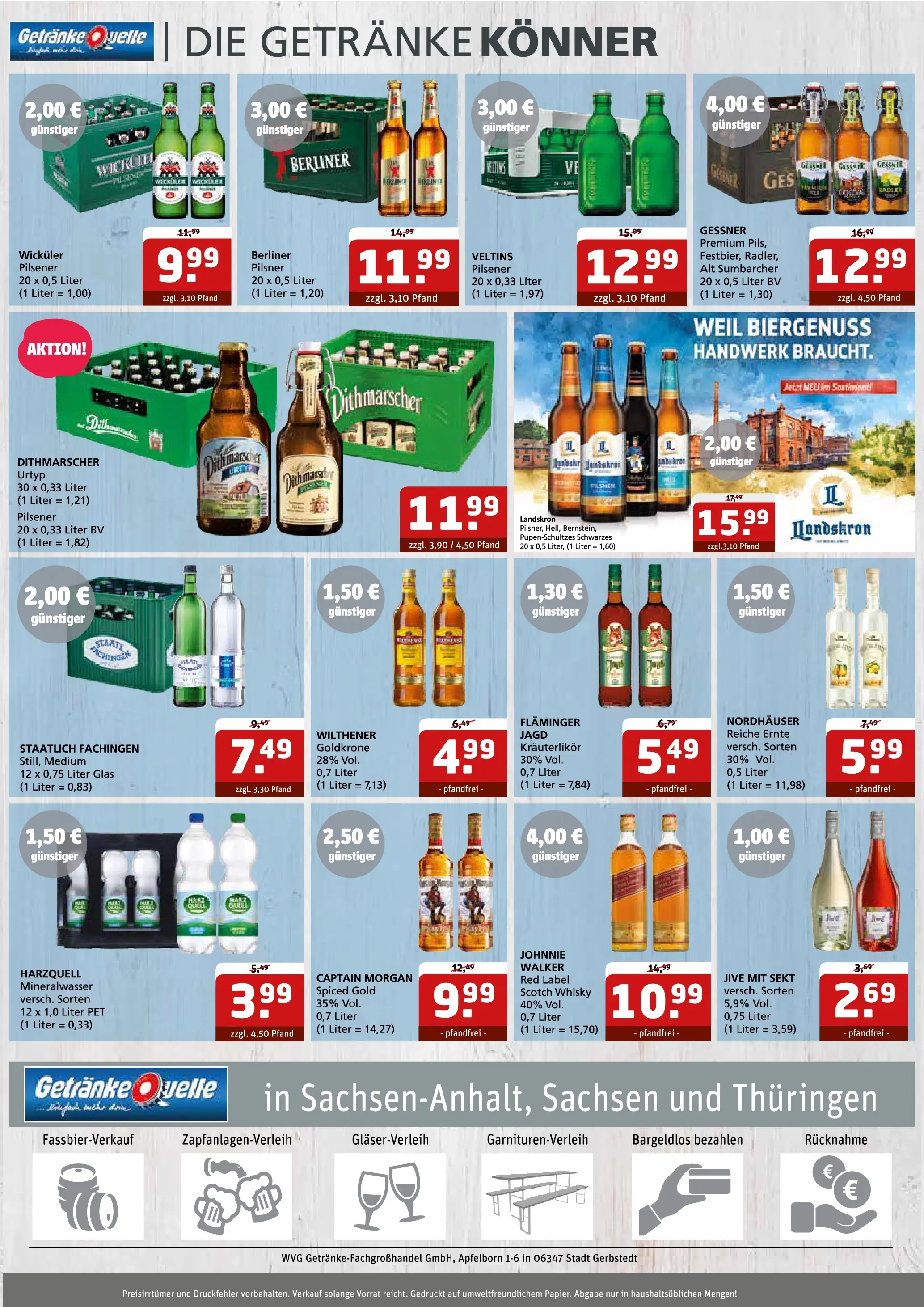 Angebote - Getränke Quelle: Getränkeangebote (ab 07.06.2026) zum Blättern | Seite: 6 | Produkte: Berliner, Wilthener, Sekt, Mineralwasser