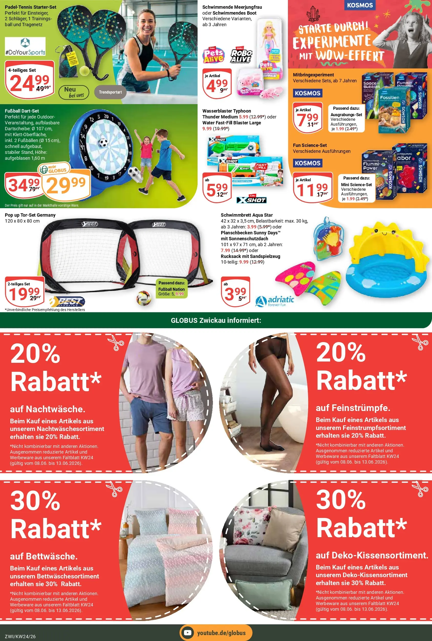 Globus Prospekt Zwickau (ab 08.06.2026) » Angebote online | Seite: 30 | Produkte: Fußball, Rucksack