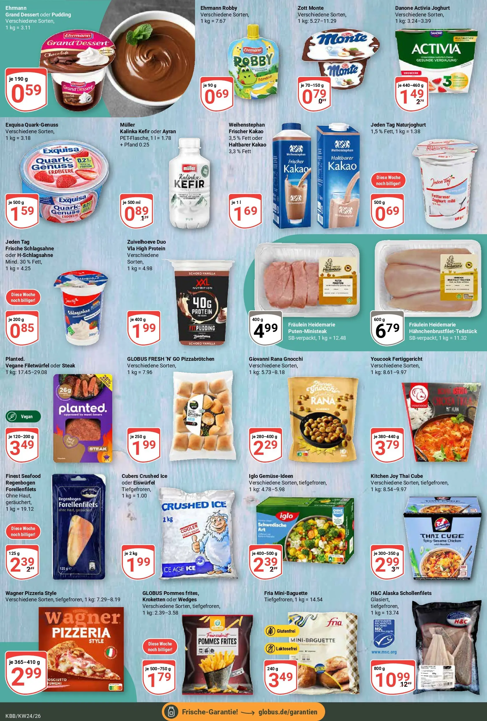 Globus Prospekt Koblenz-Bubenheim (ab 08.06.2026) » Angebote online | Seite: 15 | Produkte: Activia, Danone activia, Schlagsahne, Pudding