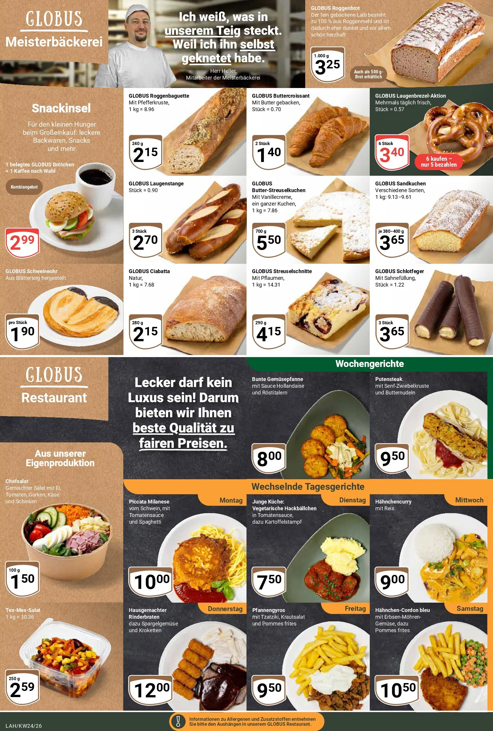 Globus Prospekt Lahnstein (ab 08.06.2026) » Angebote online | Seite: 12 | Produkte: Butter, Käse, Kaffee, Küche