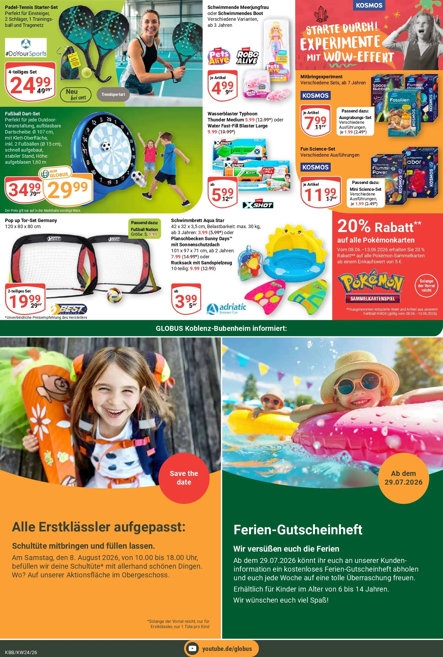 Globus Prospekt Koblenz-Bubenheim (ab 08.06.2026) » Angebote online | Seite: 27 | Produkte: Fußball, Rucksack