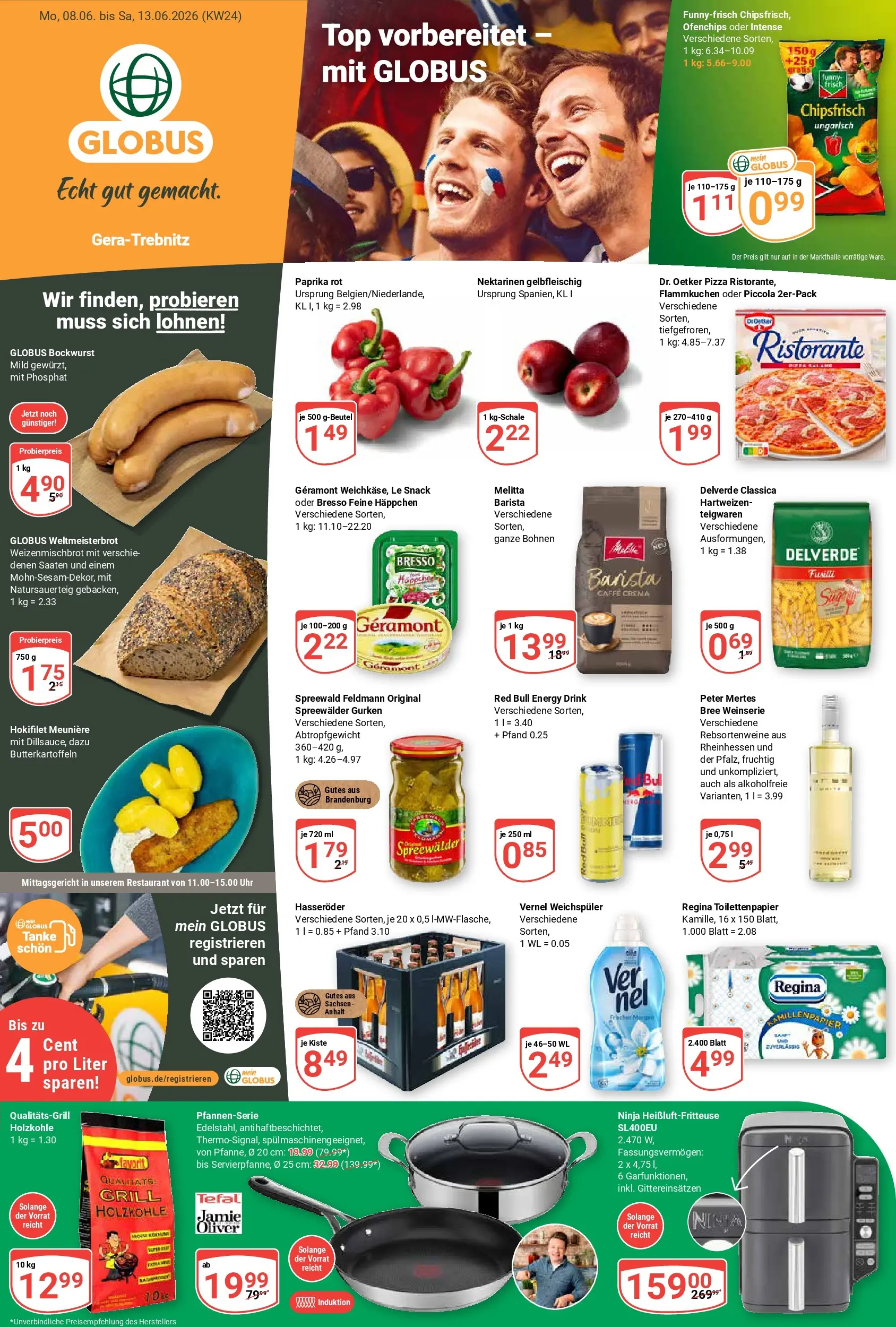 Globus Prospekt Gera (ab 08.06.2026) » Angebote online | Seite: 3 | Produkte: Red bull, Energy, Pizza, Hasseröder
