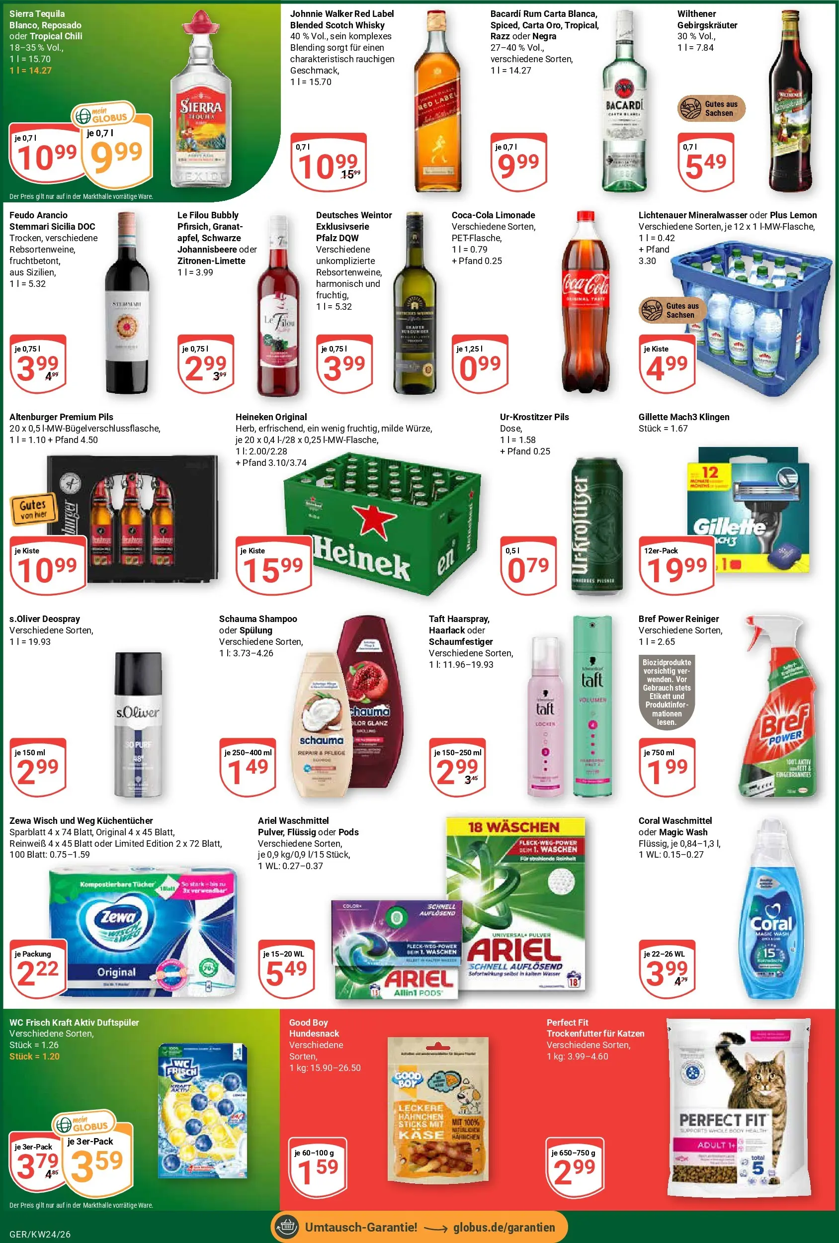 Globus Prospekt Gera (ab 08.06.2026) » Angebote online | Seite: 5 | Produkte: Käse, Ariel, Rum, Maske