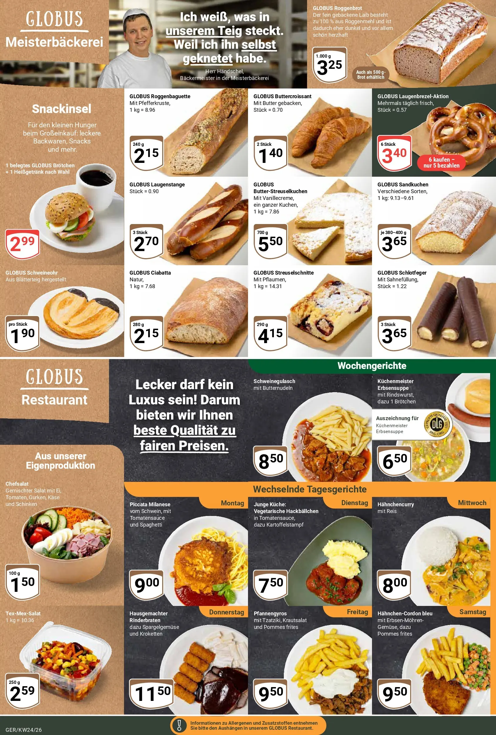 Globus Prospekt Gera (ab 08.06.2026) » Angebote online | Seite: 12 | Produkte: Rinderbraten, Butter, Küche, Reis