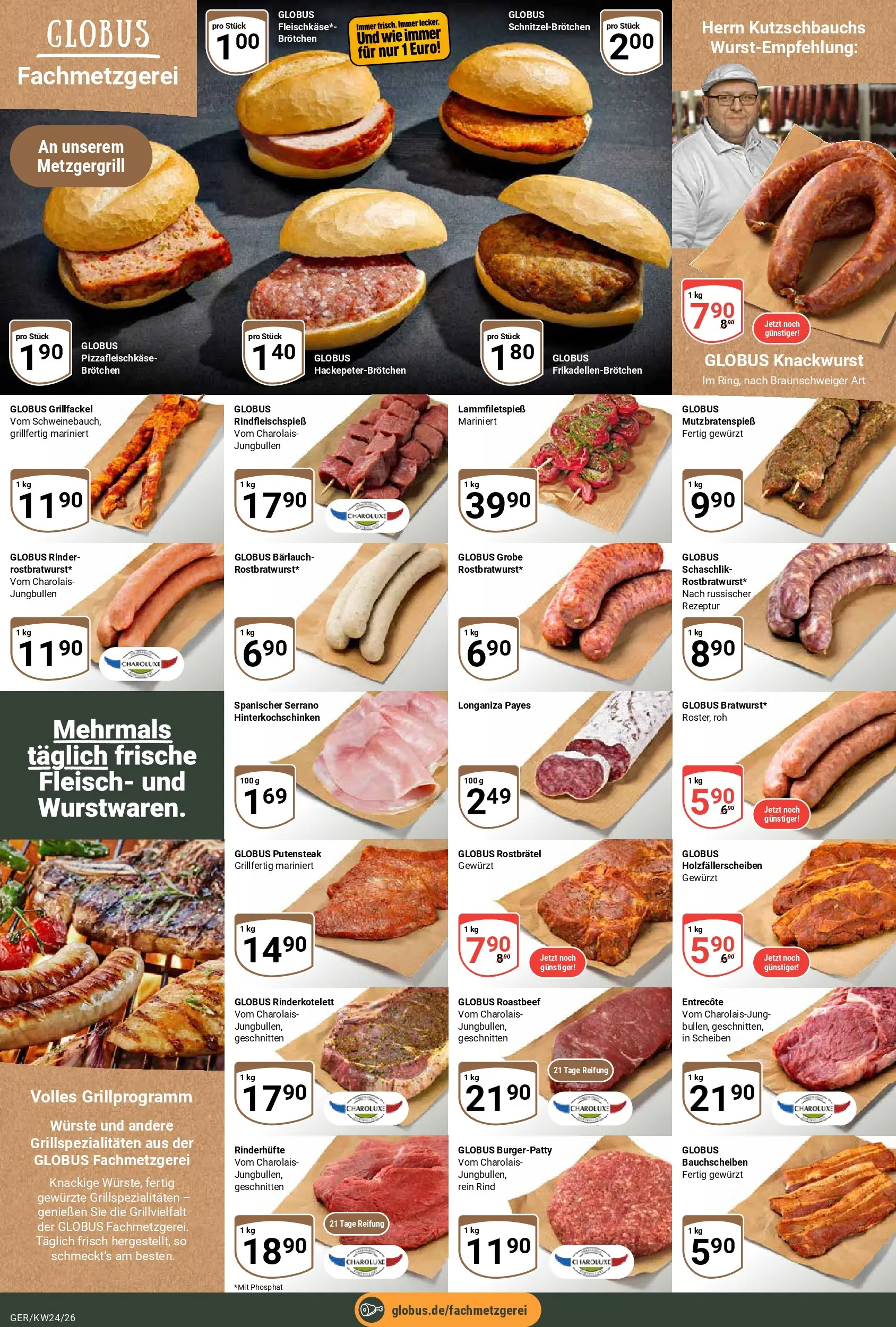 Globus Prospekt Gera (ab 08.06.2026) » Angebote online | Seite: 13 | Produkte: Entrecote, Roastbeef, Fleisch