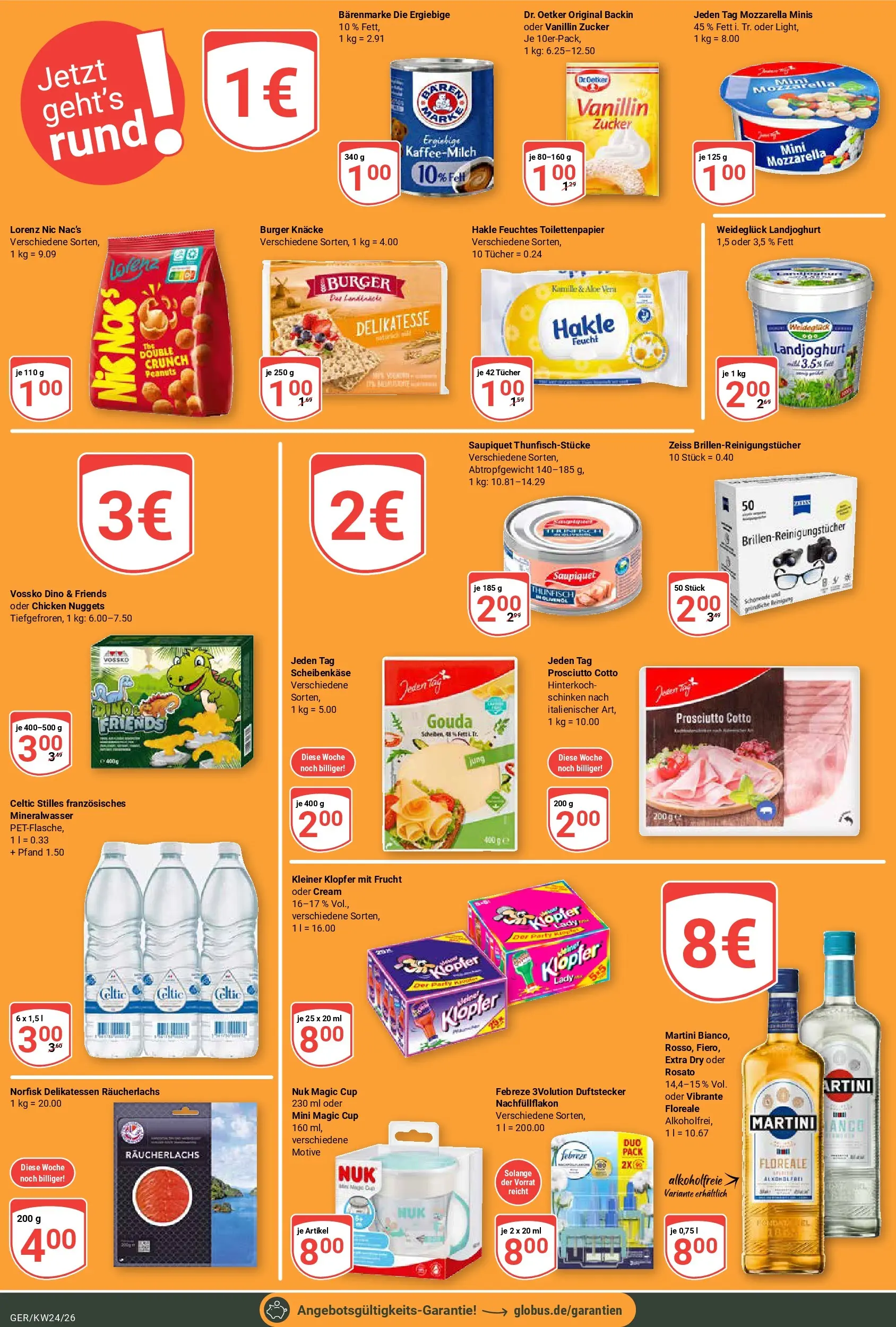 Globus Prospekt Gera (ab 08.06.2026) » Angebote online | Seite: 25 | Produkte: Mineralwasser, Räucherlachs, Zucker, Schinken